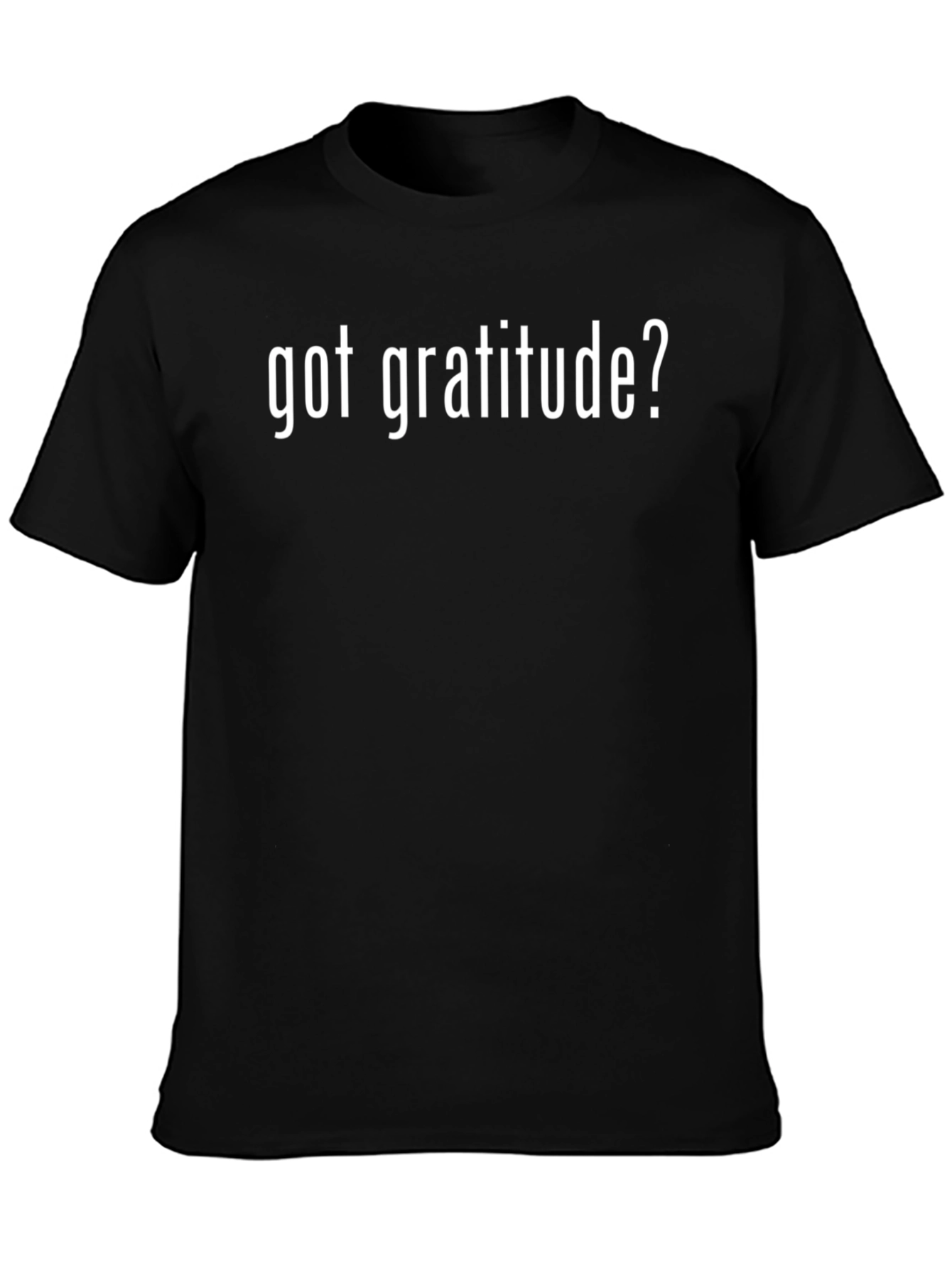 Got Gratitude? Black Cotton Graphic T-Shirt