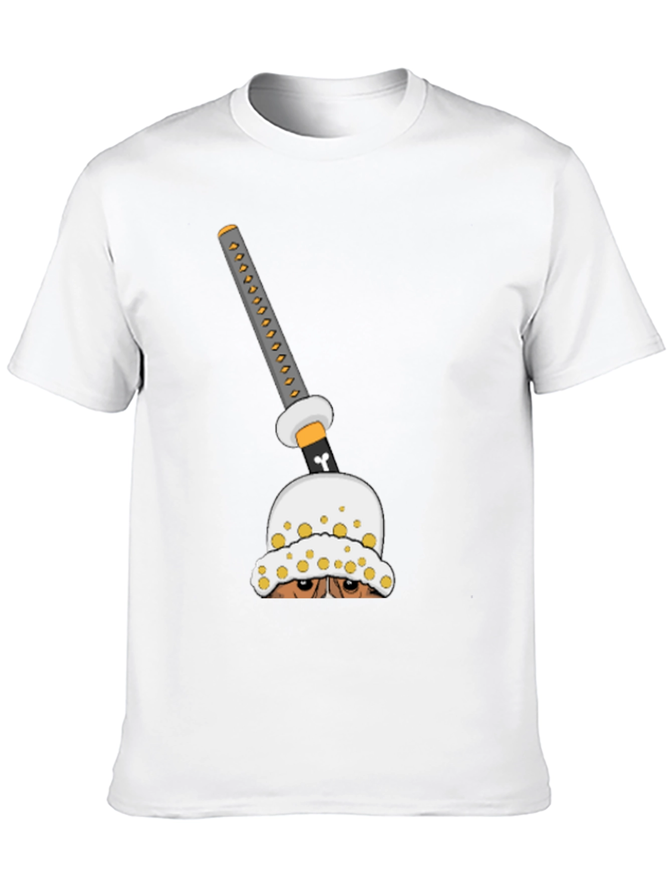 Anime Sword Graphic T-Shirt - Black