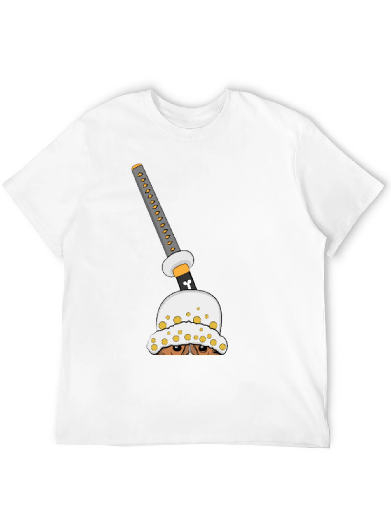 Anime Sword Graphic T-Shirt - Black