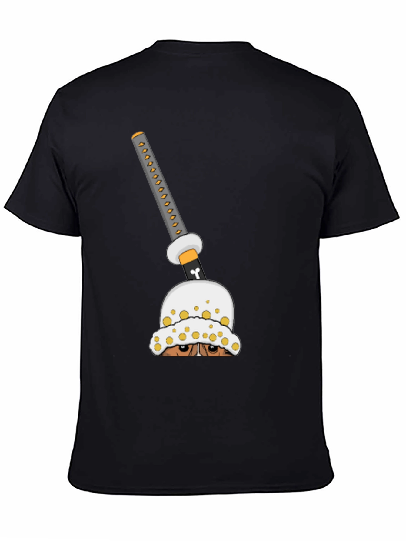 Anime Sword Graphic T-Shirt - Black