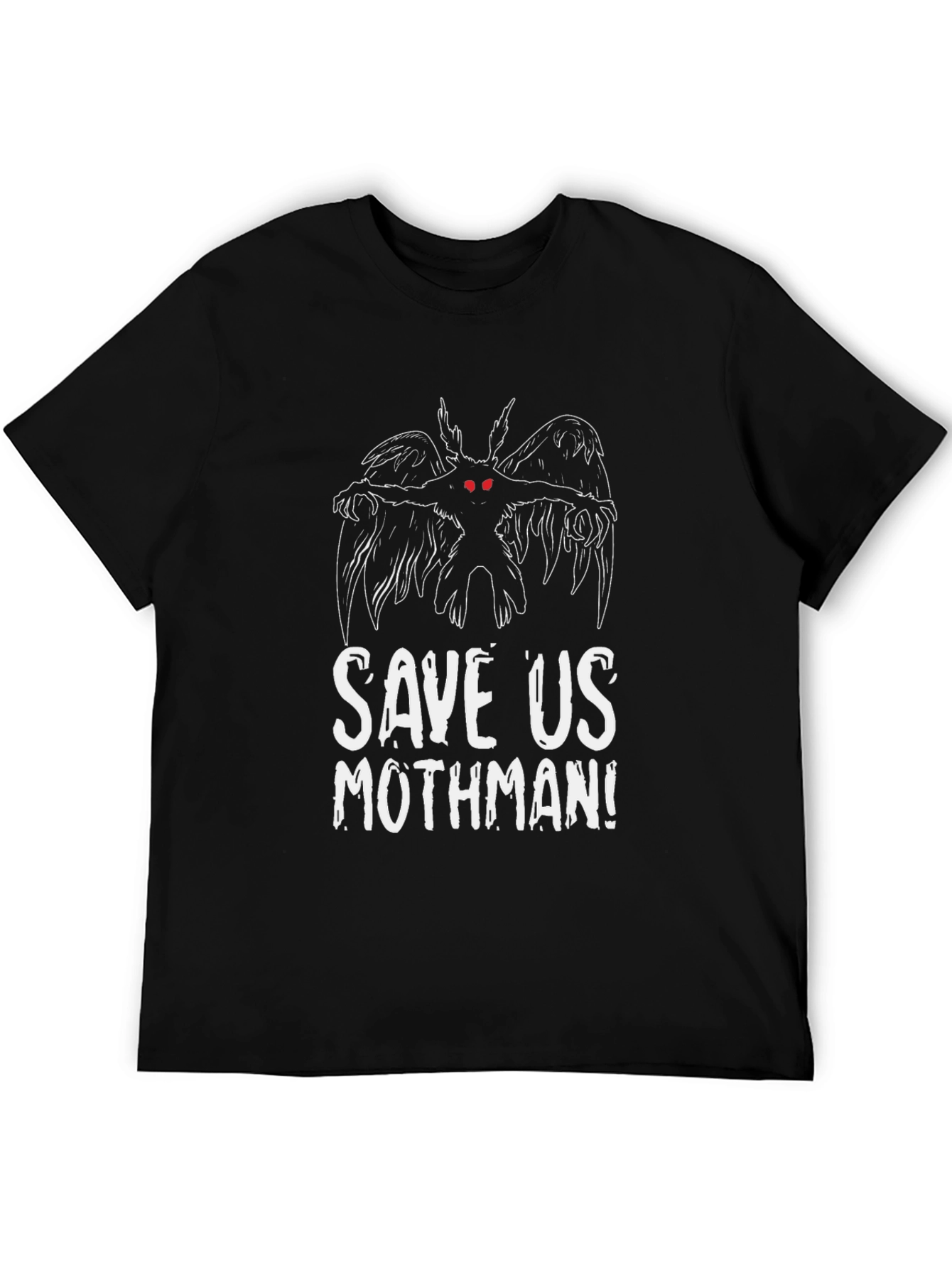 Save Us Mothman Graphic Tee - Black