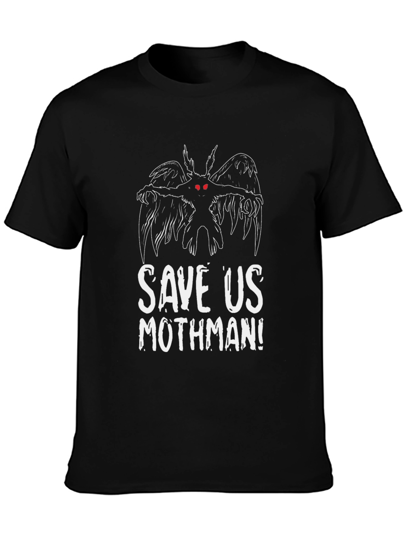 Save Us Mothman Graphic Tee - Black