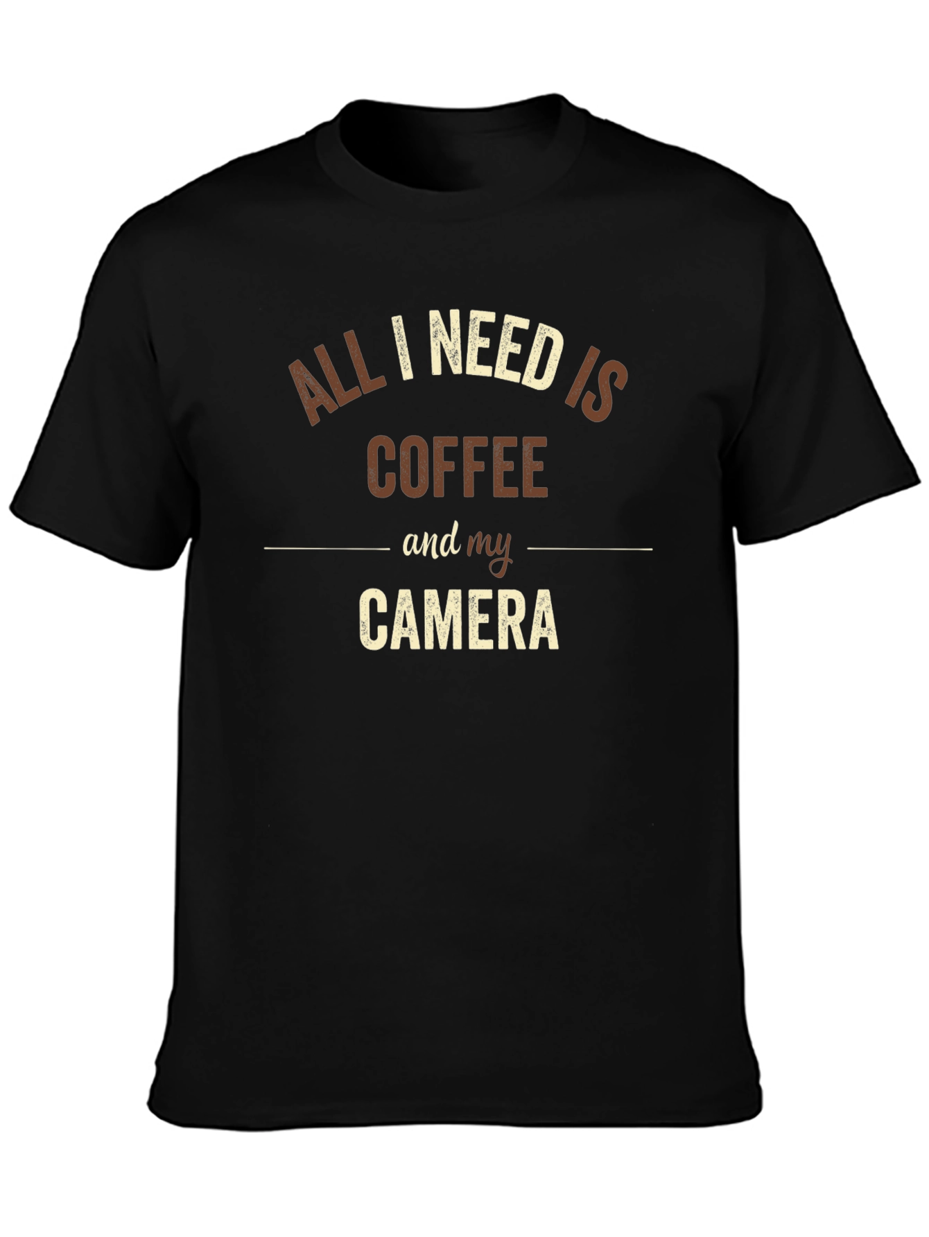 Coffee & Camera Graphic T-Shirt - Photographer Gift