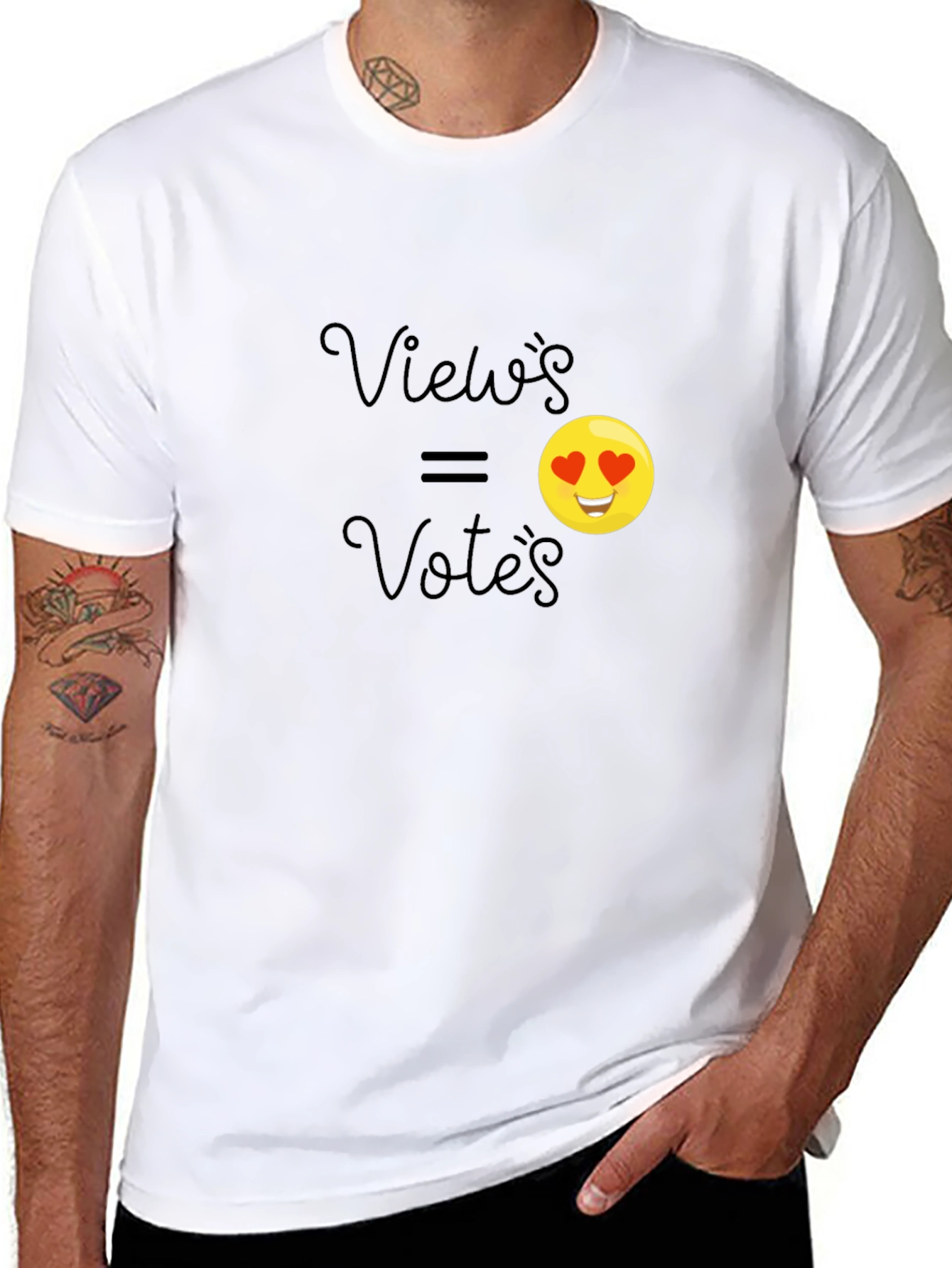 Views Equal Votes Emoji Graphic T-Shirt