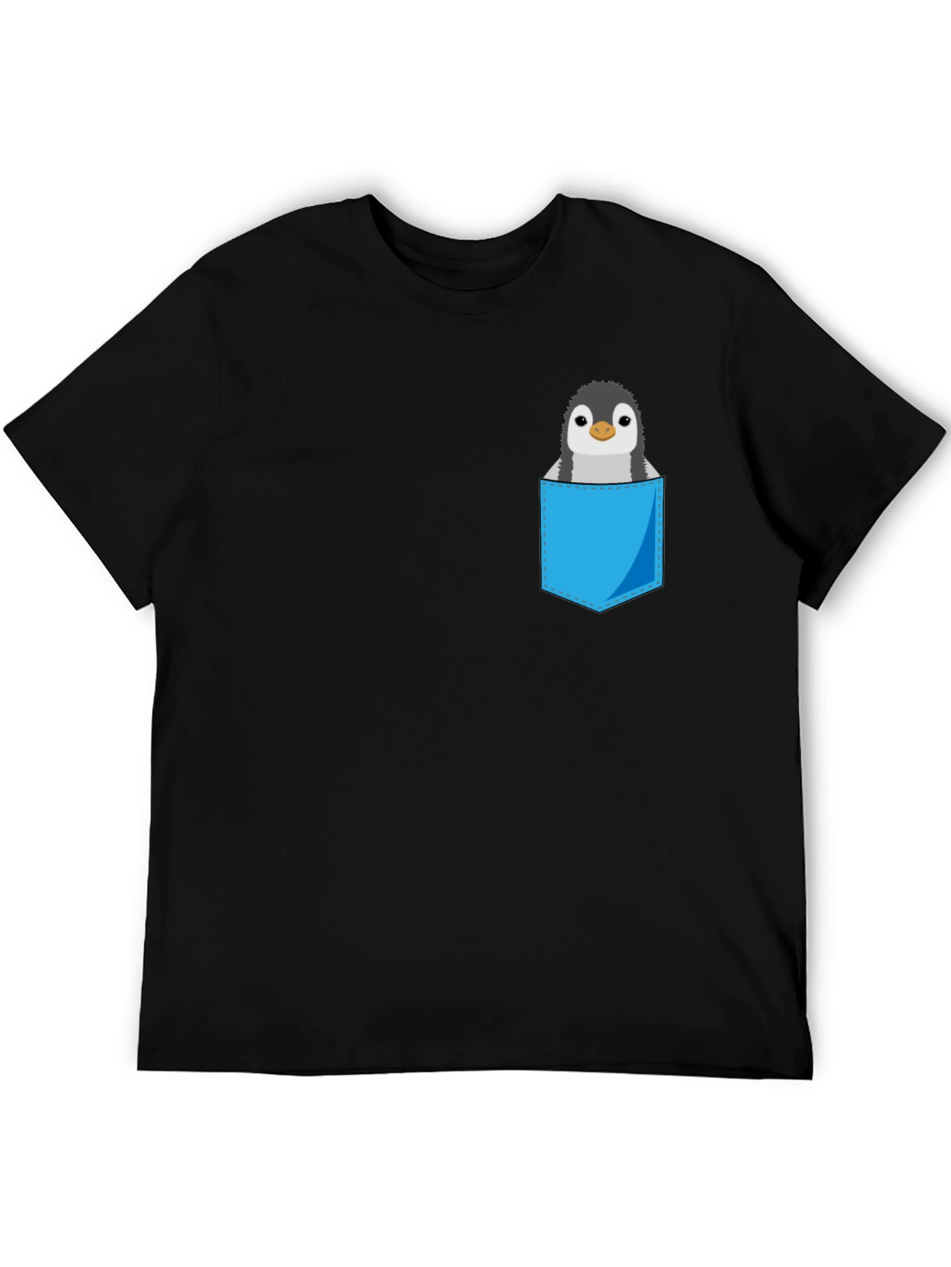 Pocket Penguin Graphic Tee - Soft Cotton Blend