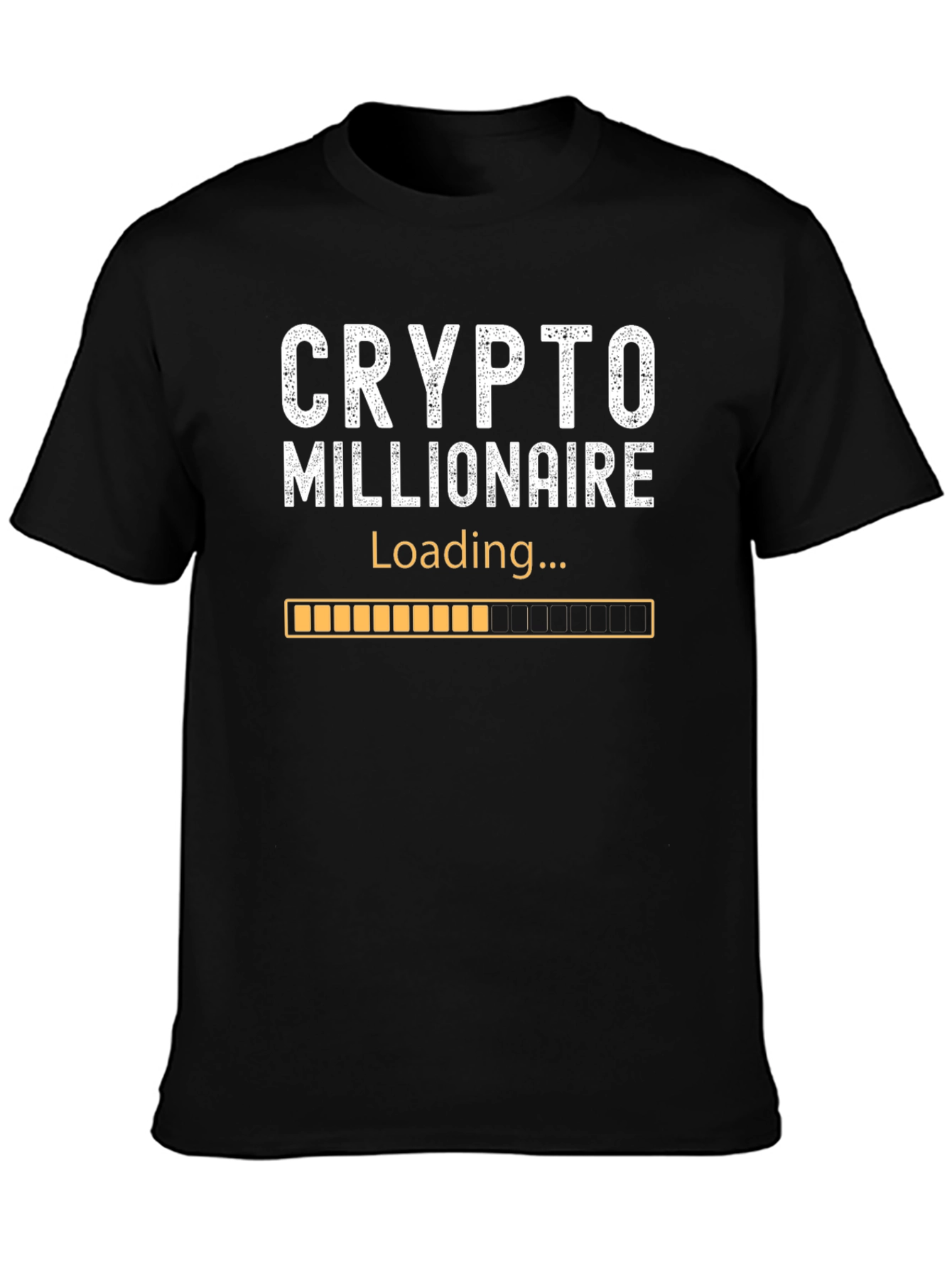 Crypto Millionaire Loading Black T-Shirt
