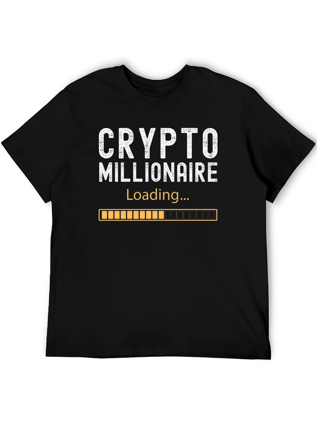 Crypto Millionaire Loading Black T-Shirt