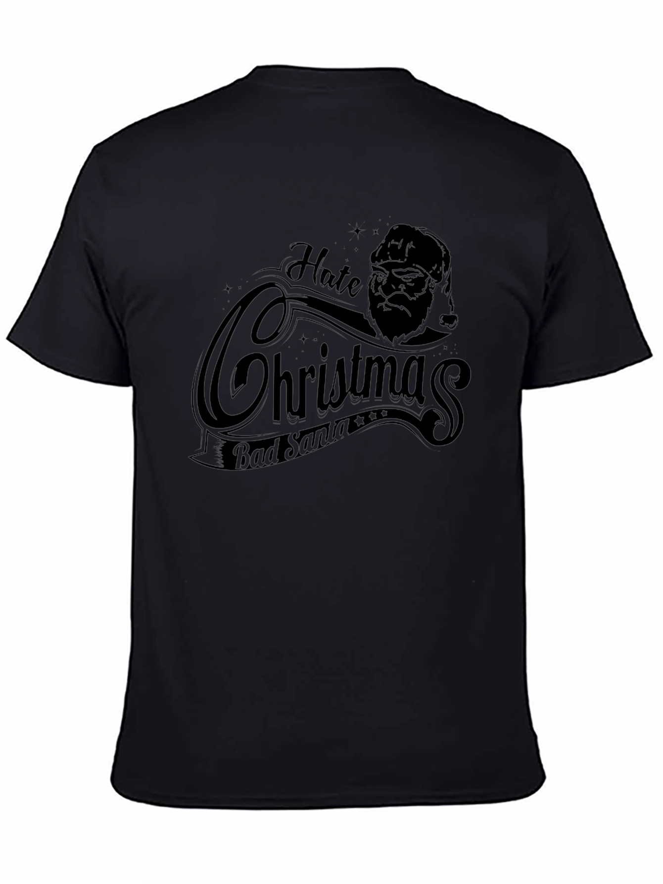 Hate Christmas Bad Santa Graphic T-Shirt