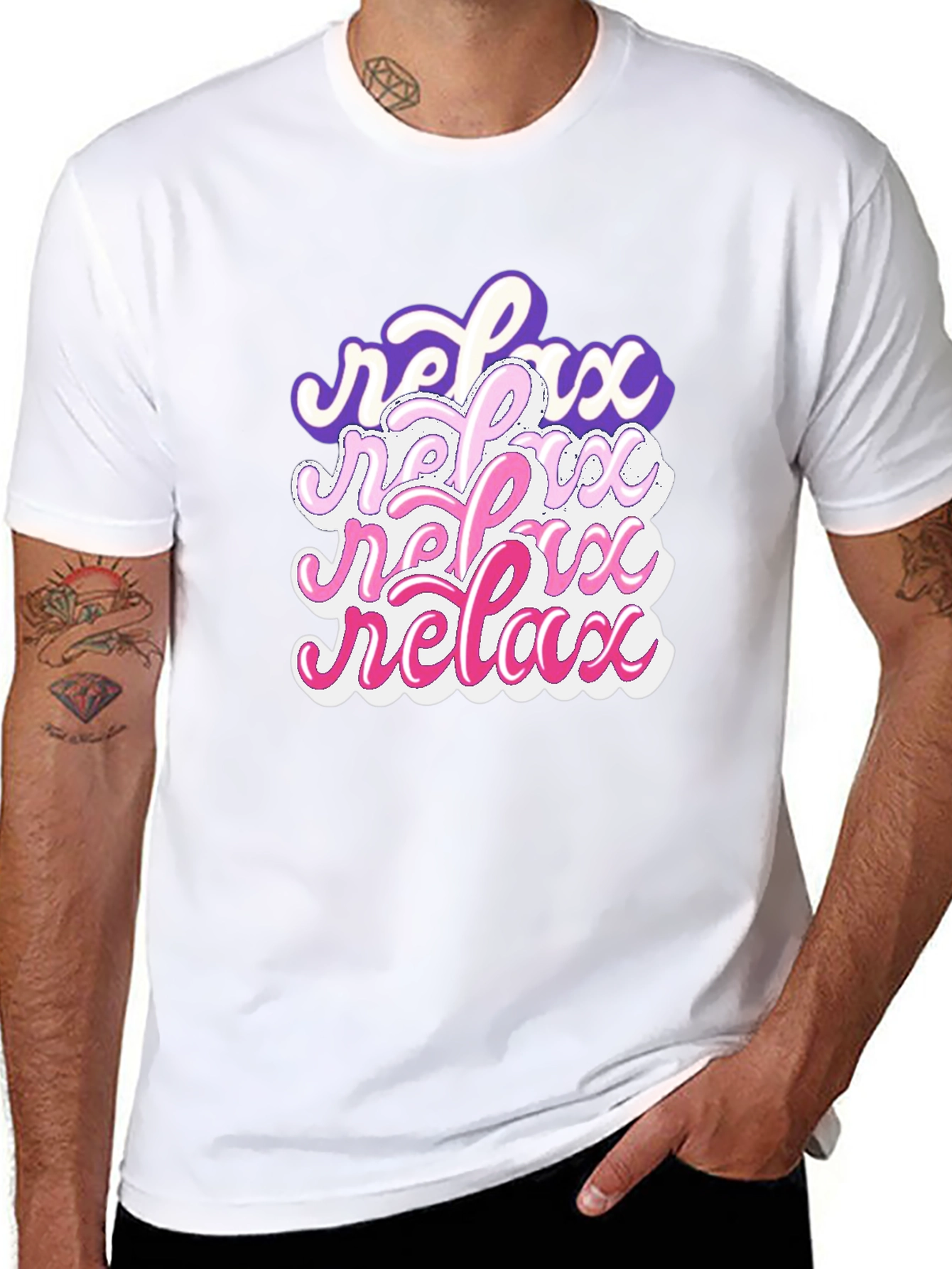 Relax Stacked Graphic T-Shirt