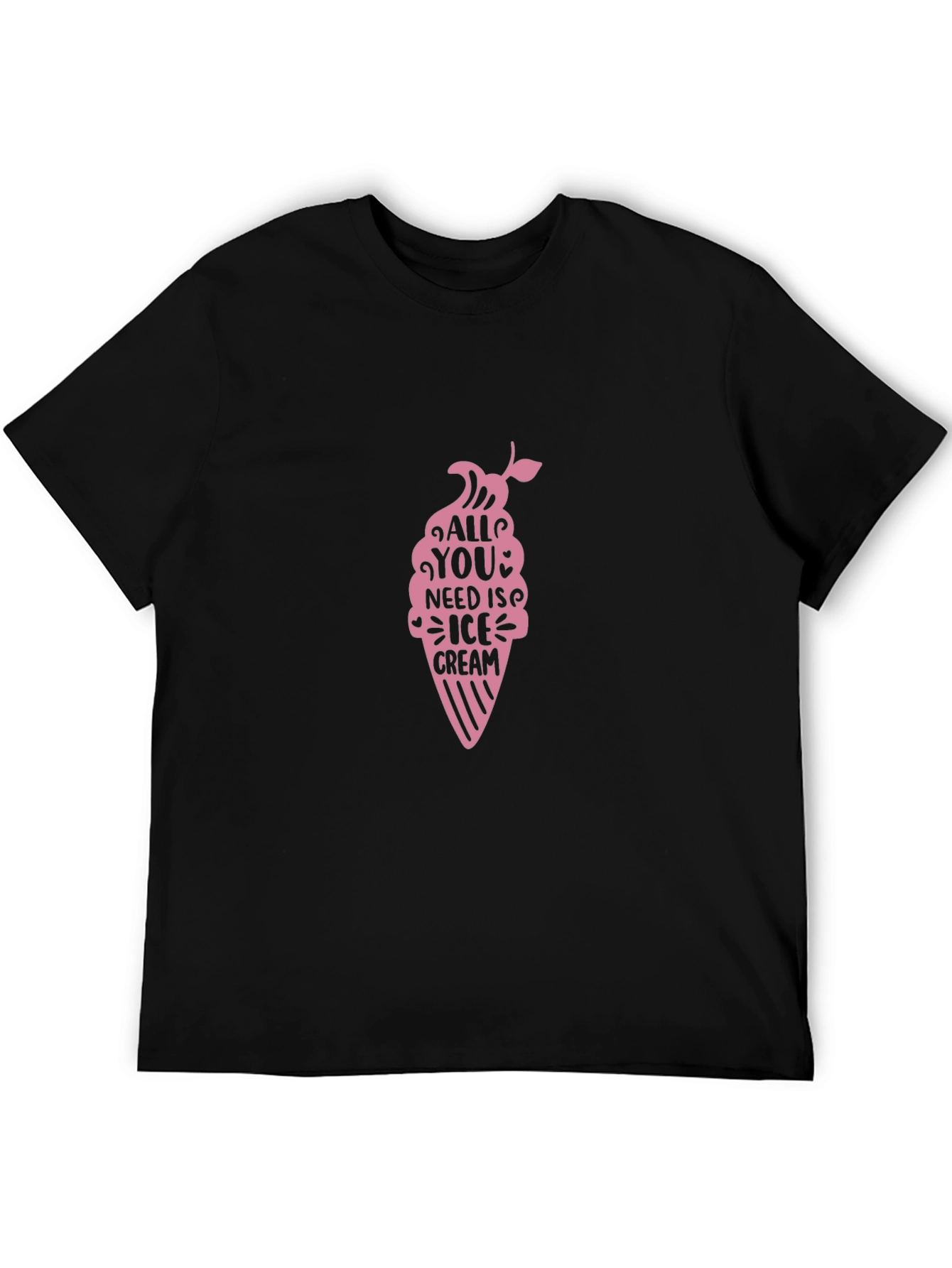 All You Need Is Ice Cream Black Tee