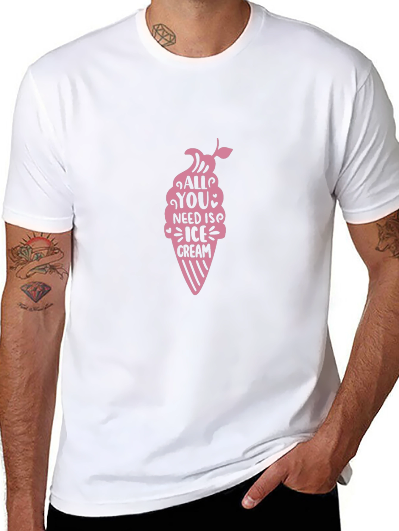 All You Need Is Ice Cream Black Tee