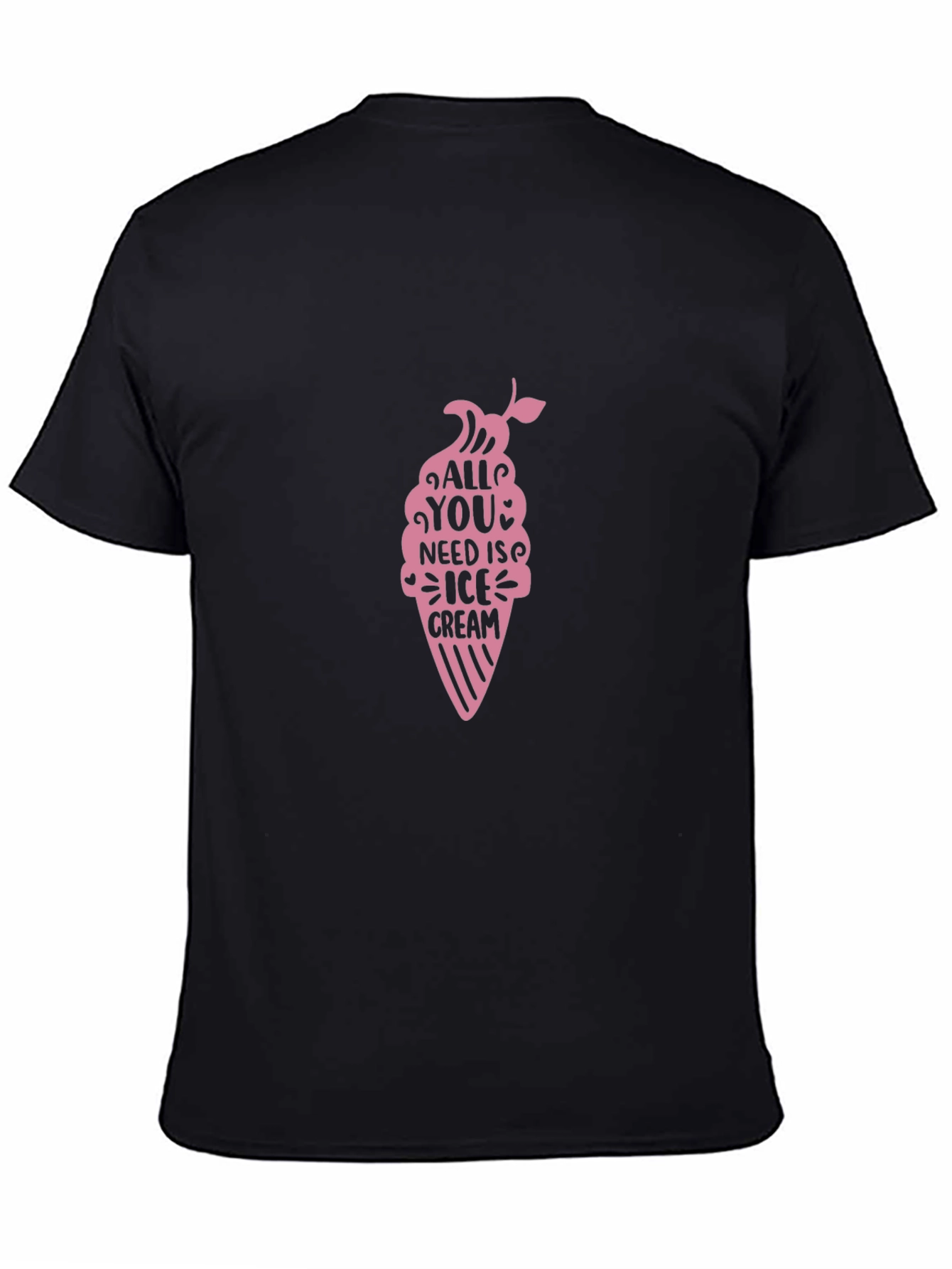 All You Need Is Ice Cream Black Tee