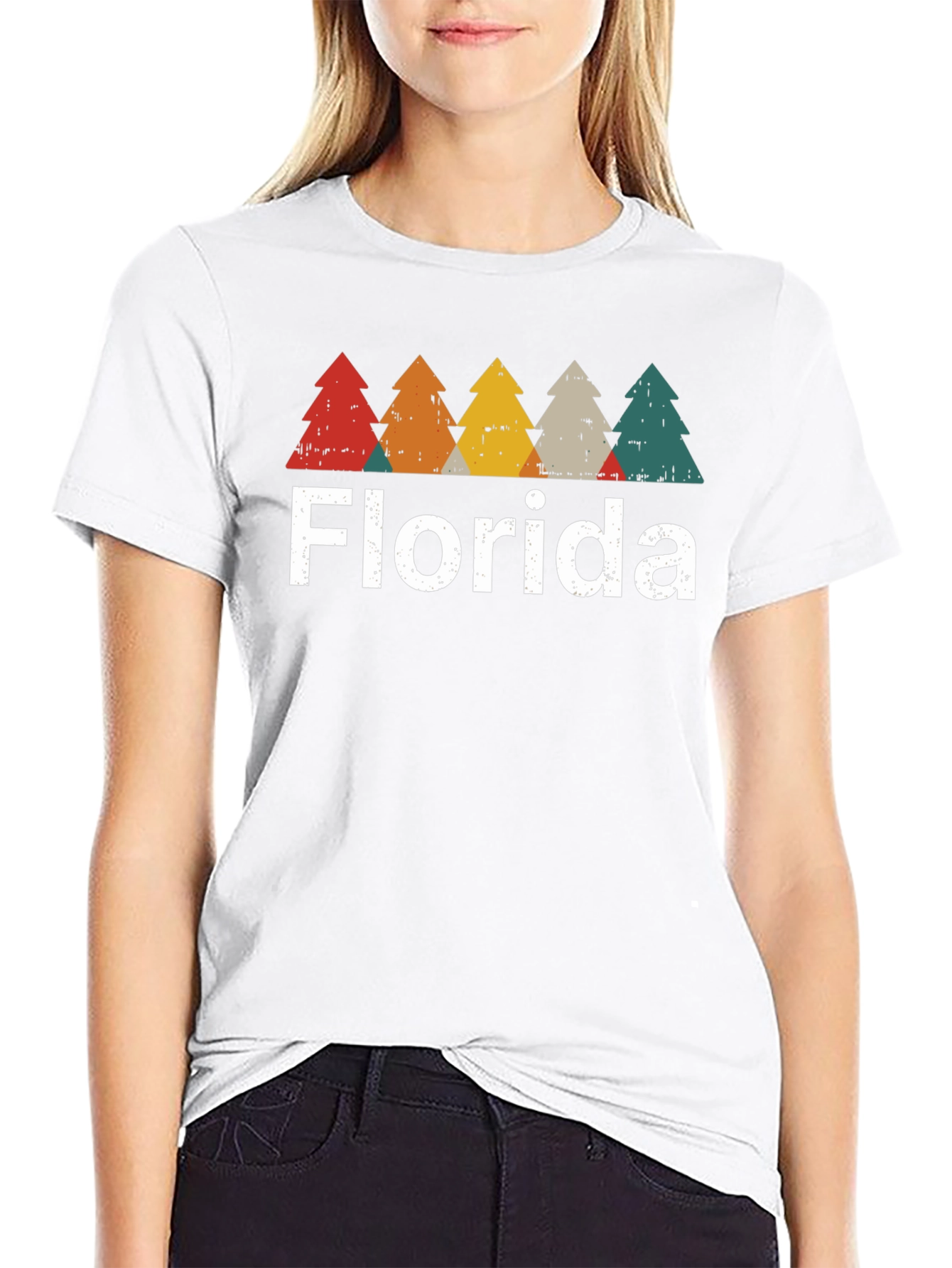 Retro Florida Trees Graphic T-Shirt