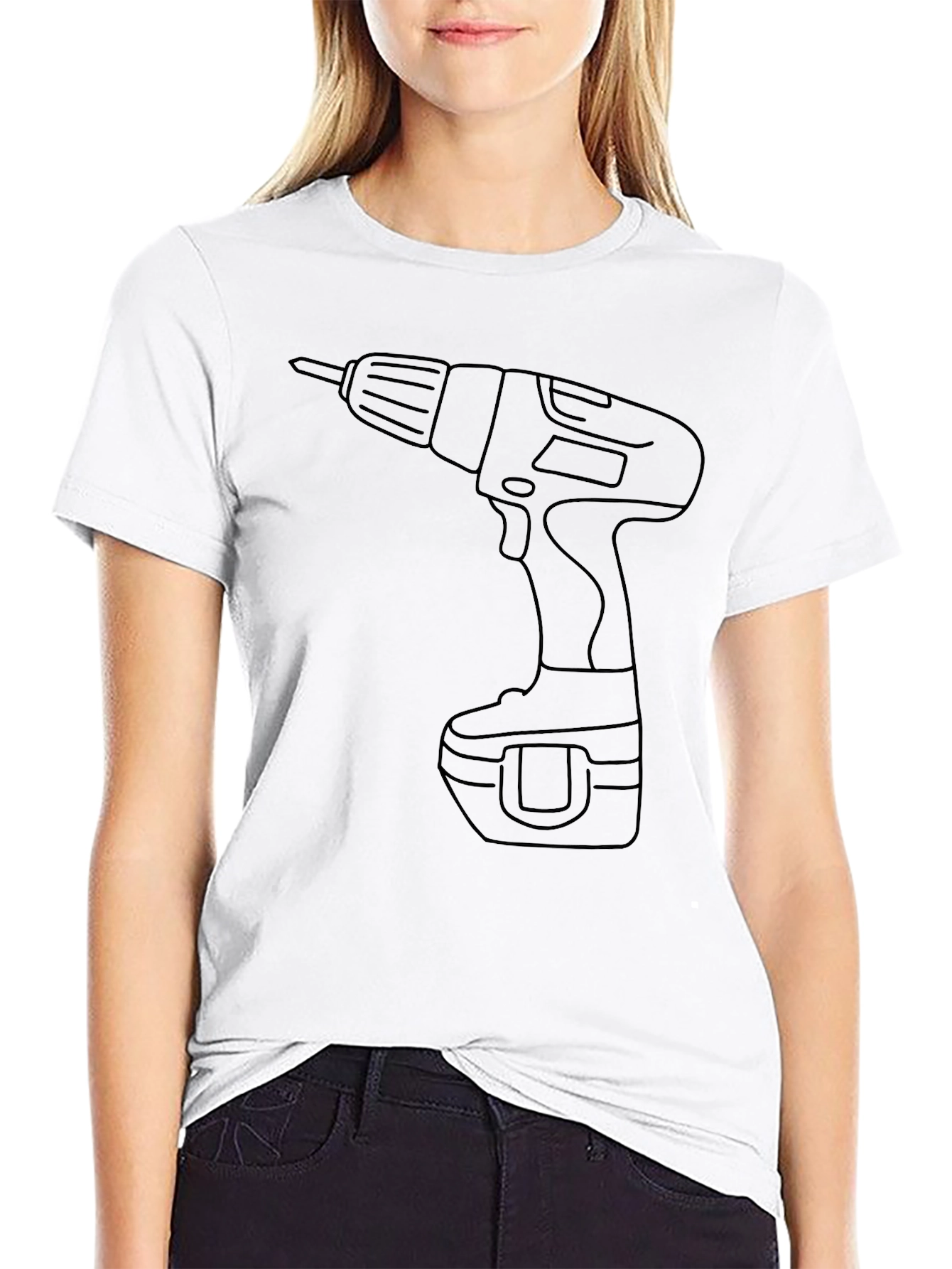 Drill Graphic Tee - Modern Black T-Shirt