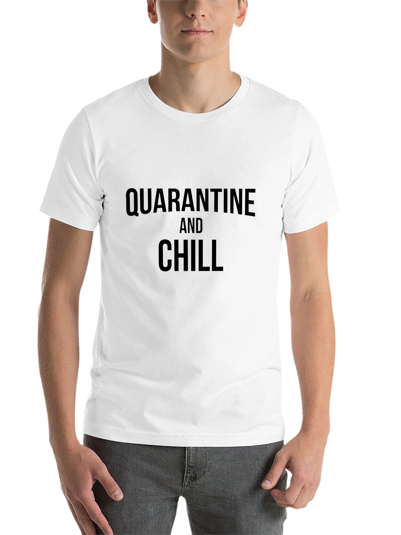 Quarantine and Chill Black T-Shirt