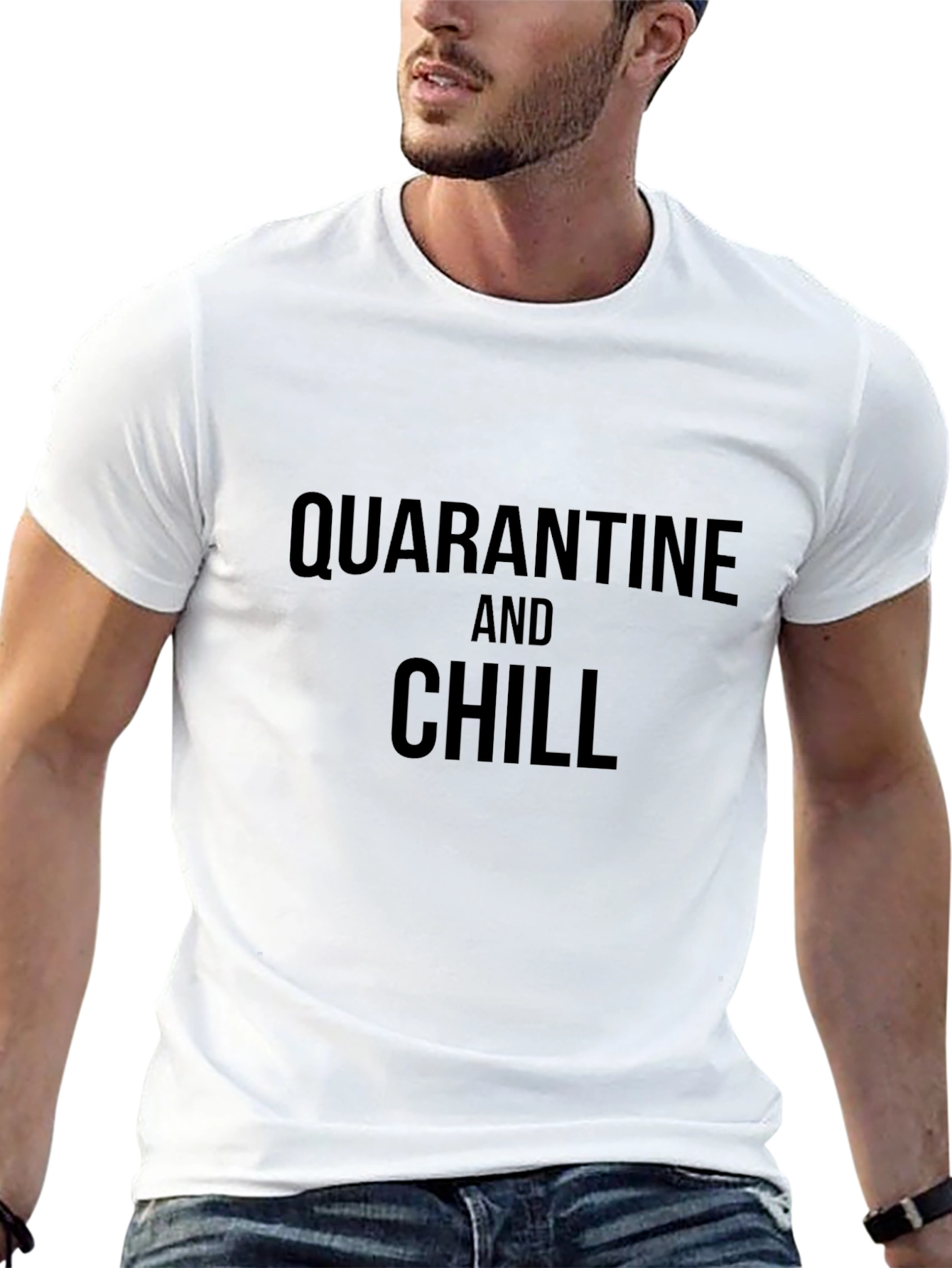 Quarantine and Chill Black T-Shirt