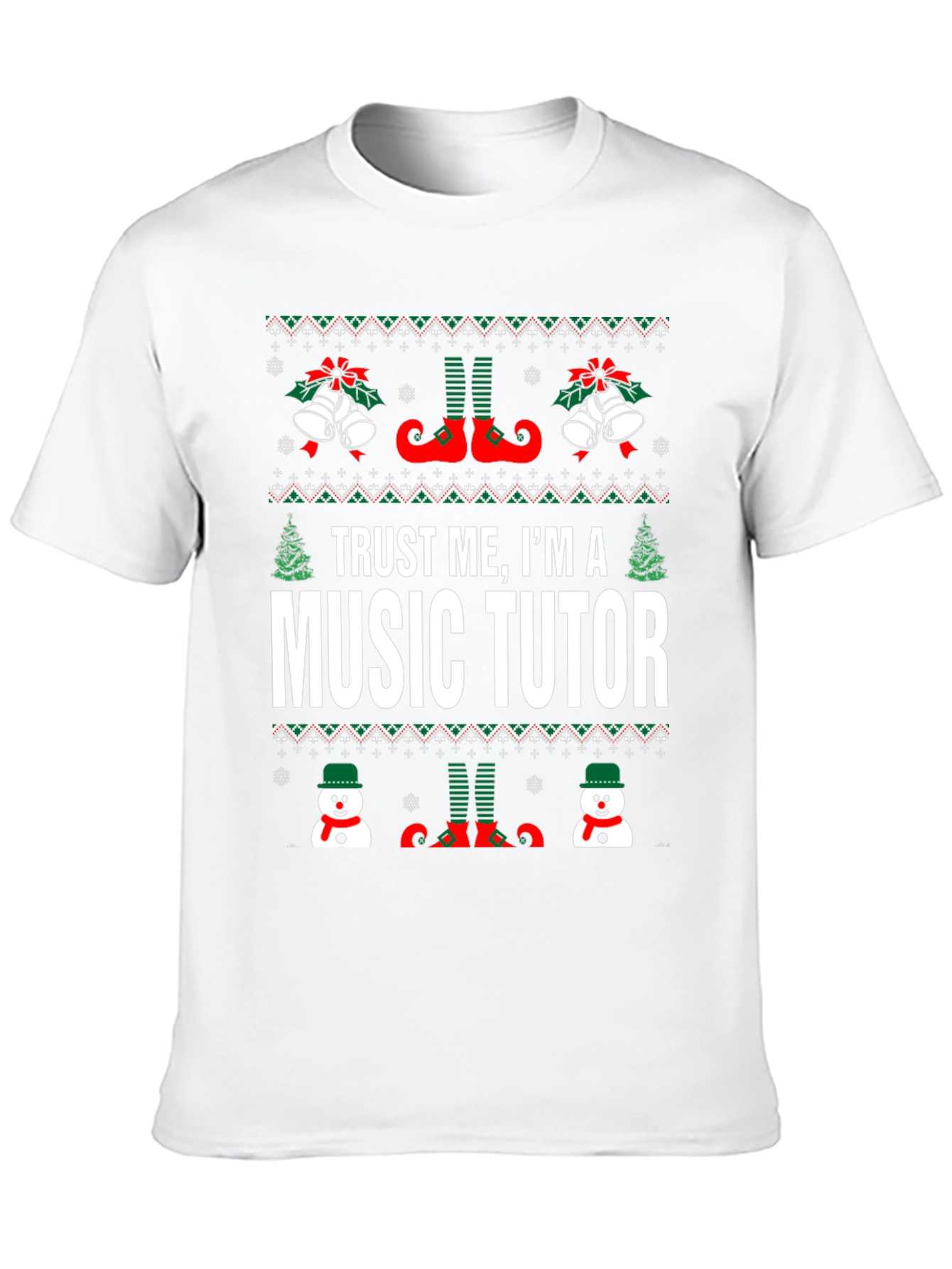 Trust Me Im A Music Tutor Christmas T-Shirt
