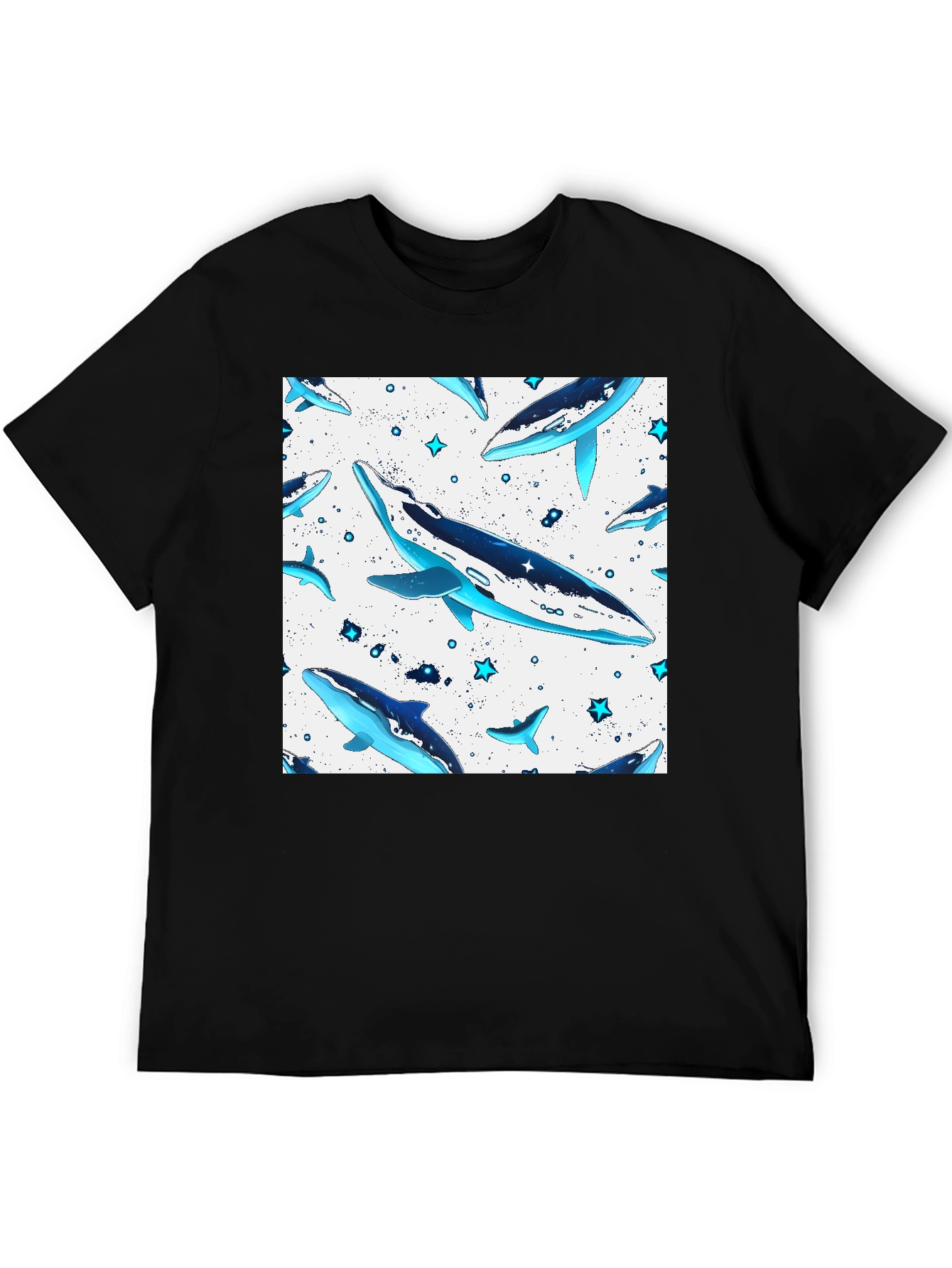 Whale Pattern T-Shirt - Stylish & Unique