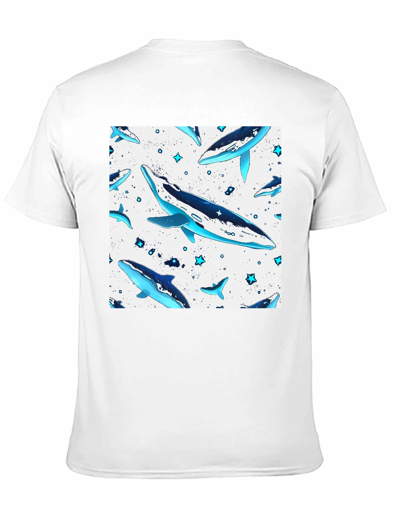 Whale Pattern T-Shirt - Stylish & Unique