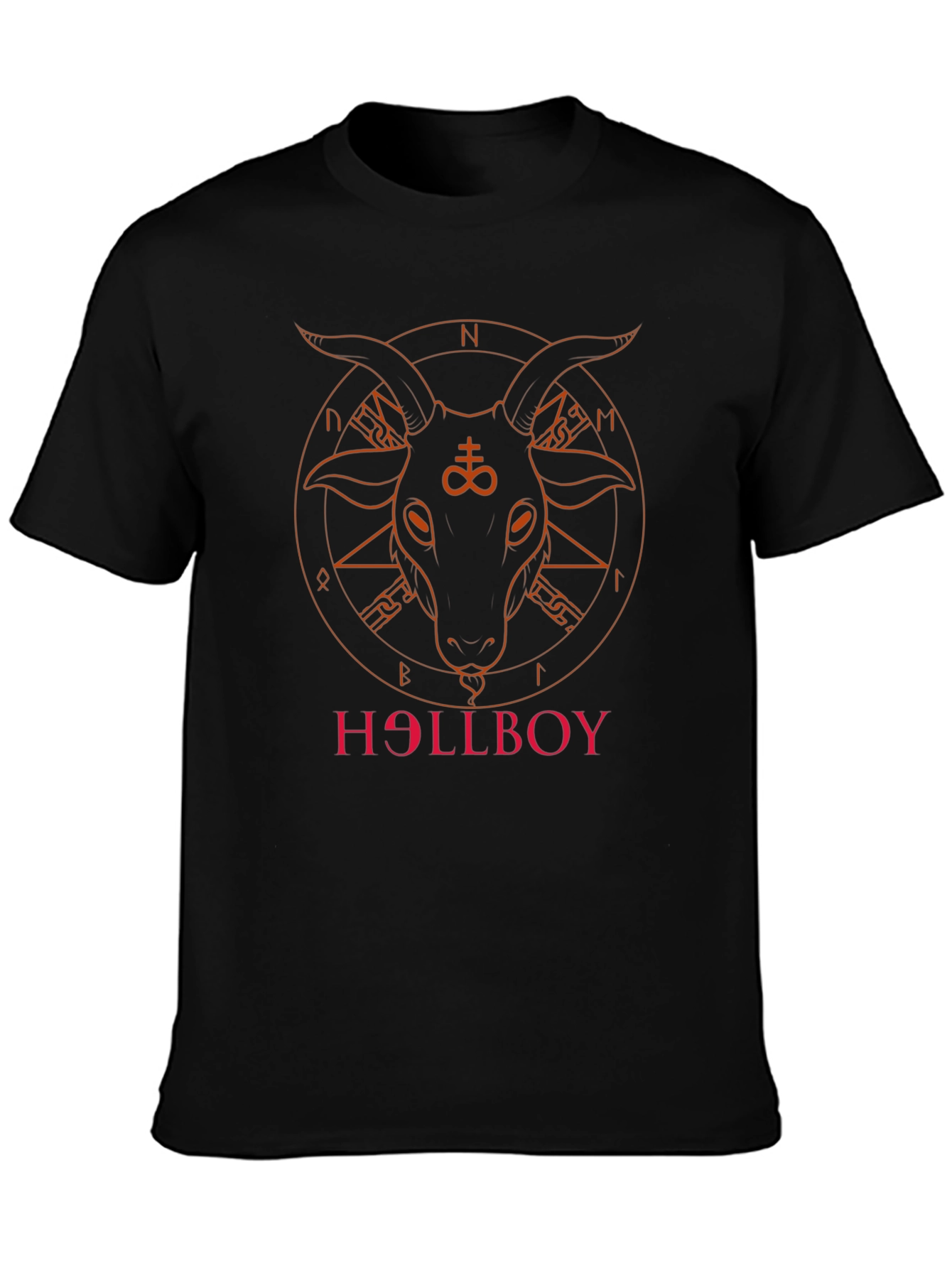 Hellboy Graphic Tee - Goat Sigil T-Shirt