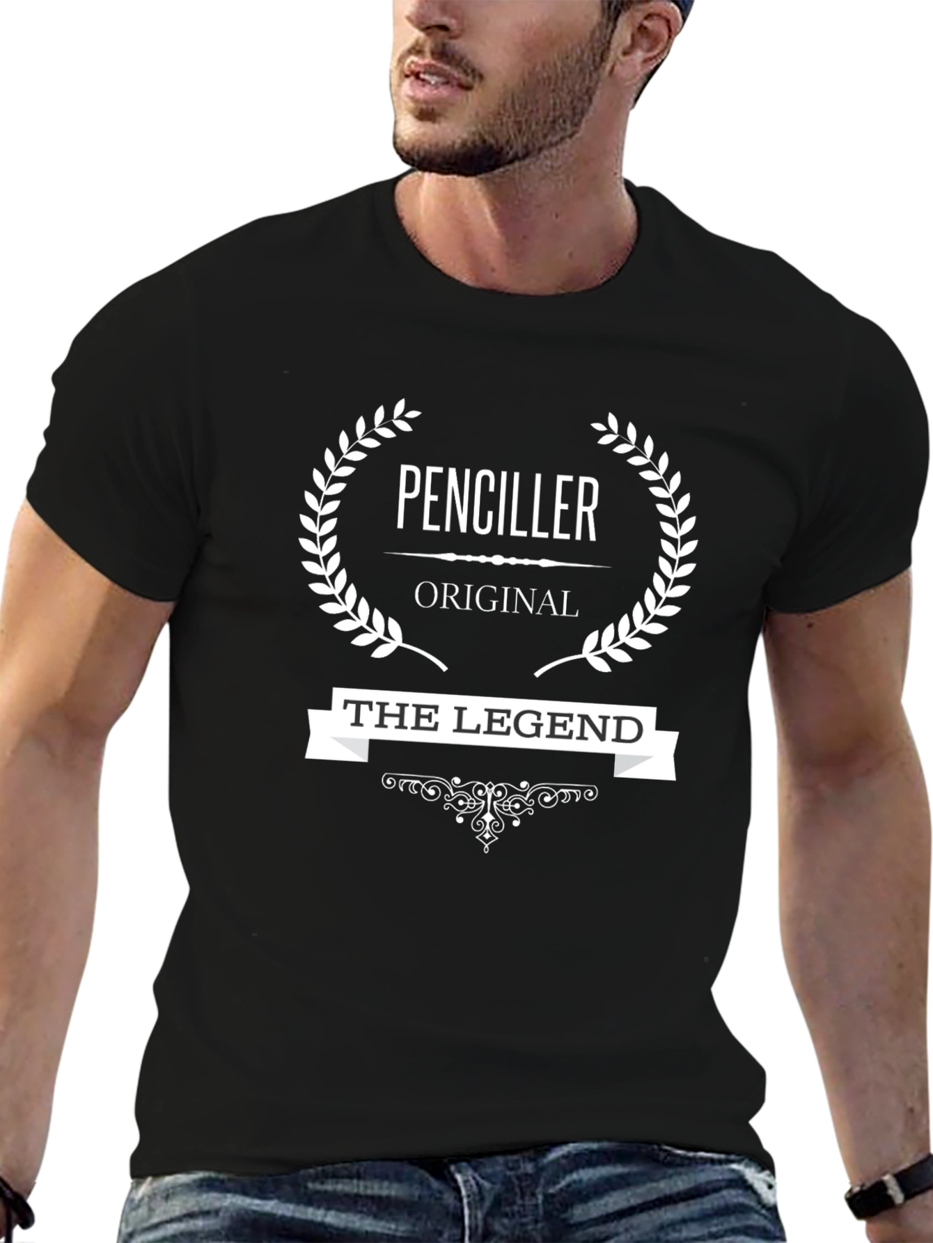 Penciller The Legend Graphic Tee - Black