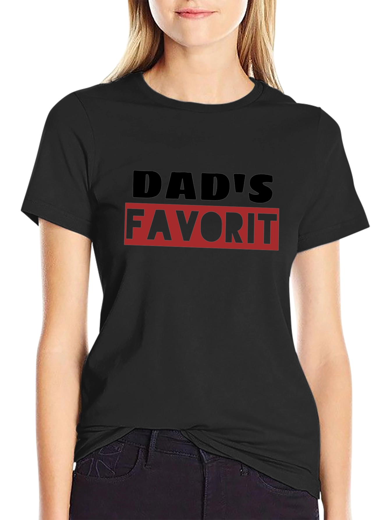 Dads Favorite T-Shirt - Black Graphic Tee