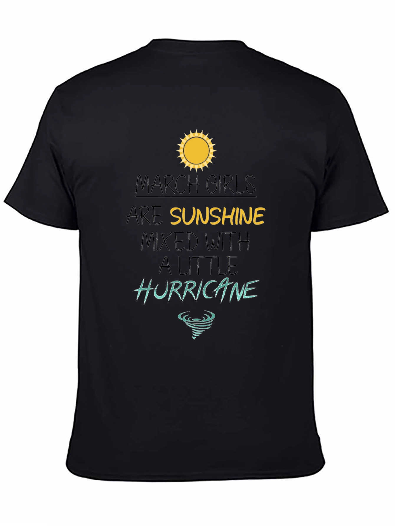 March Girls Sunshine Hurricane Graphic T-Shirt