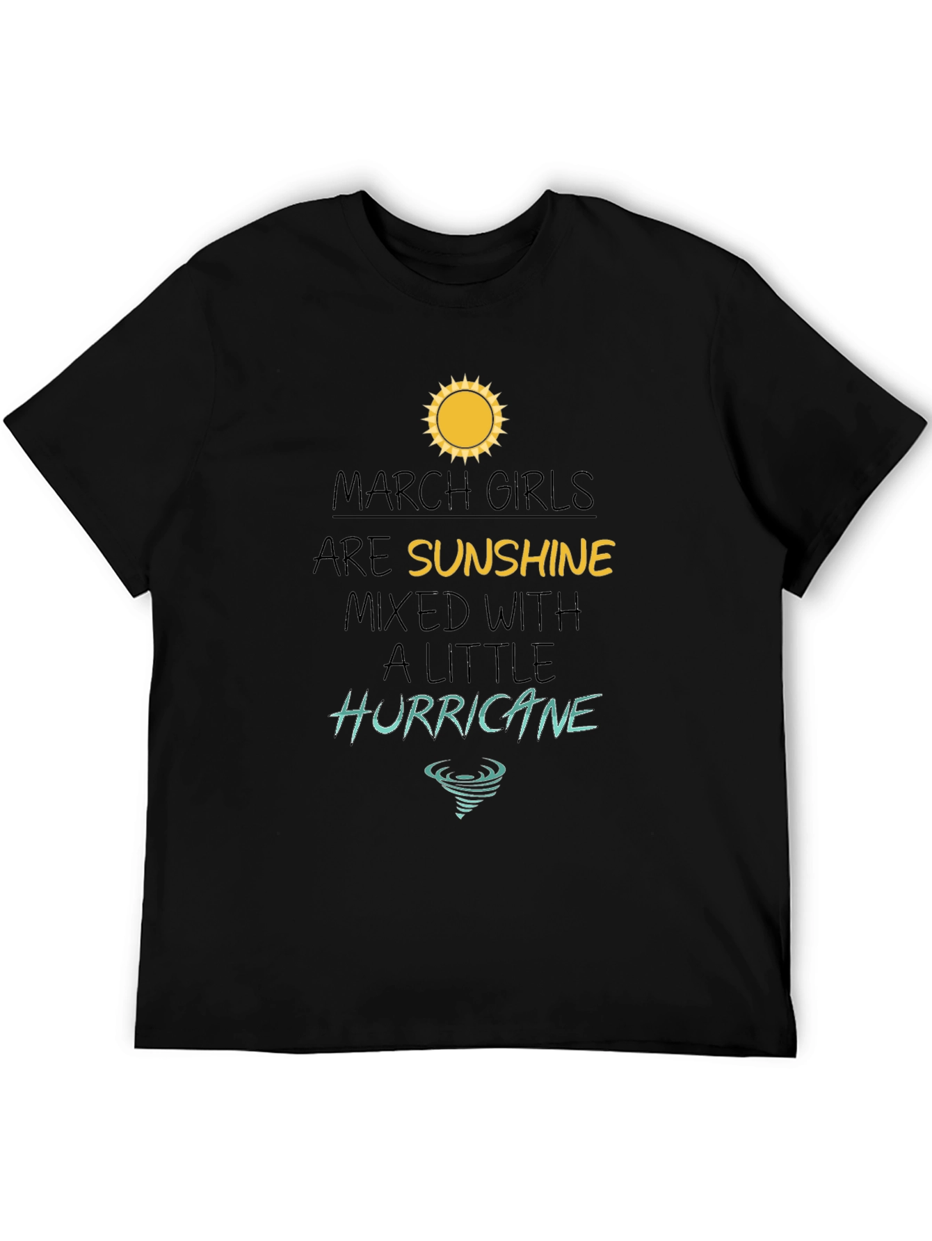 March Girls Sunshine Hurricane Graphic T-Shirt