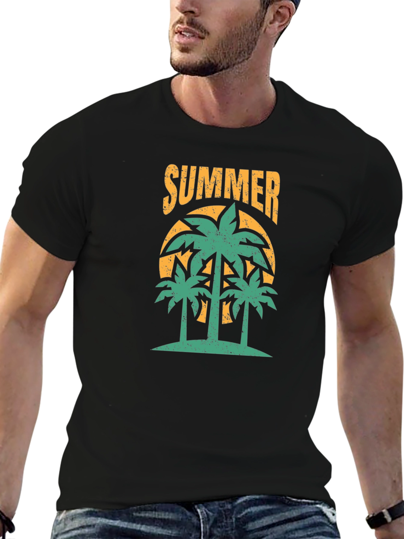 Summer Palm Tree Graphic Tee