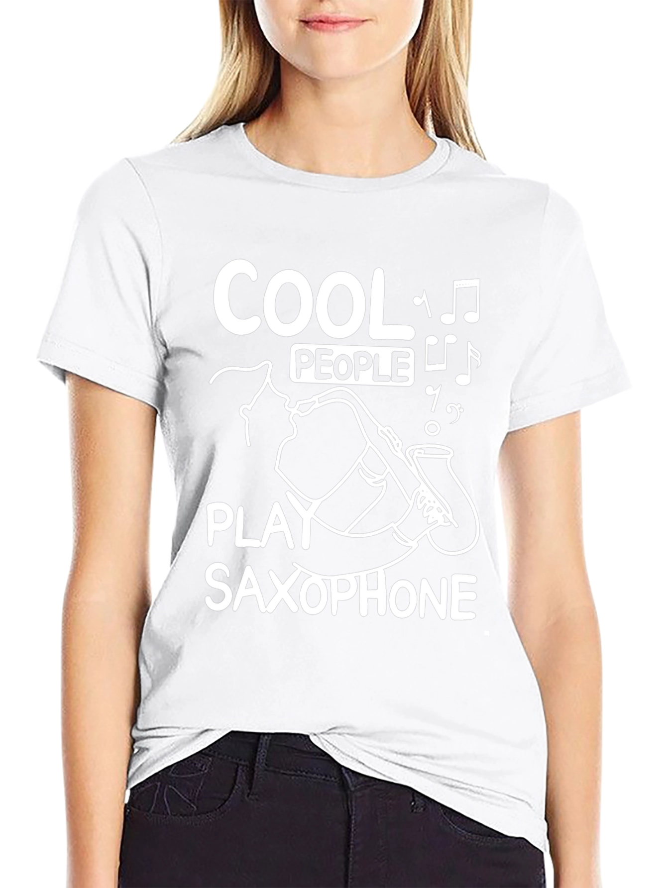 Cool People Play Saxophone Graphic T-Shirt