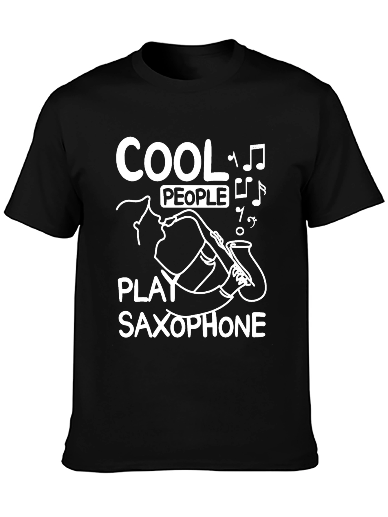 Cool People Play Saxophone Graphic T-Shirt