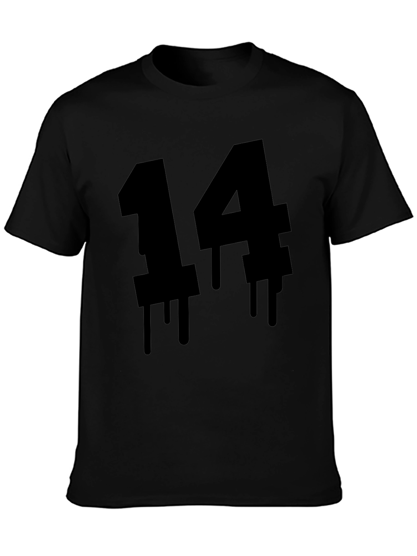 Dripping Number 14 Black T-Shirt