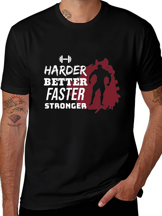 Harder Better Faster Stronger Gym T-Shirt