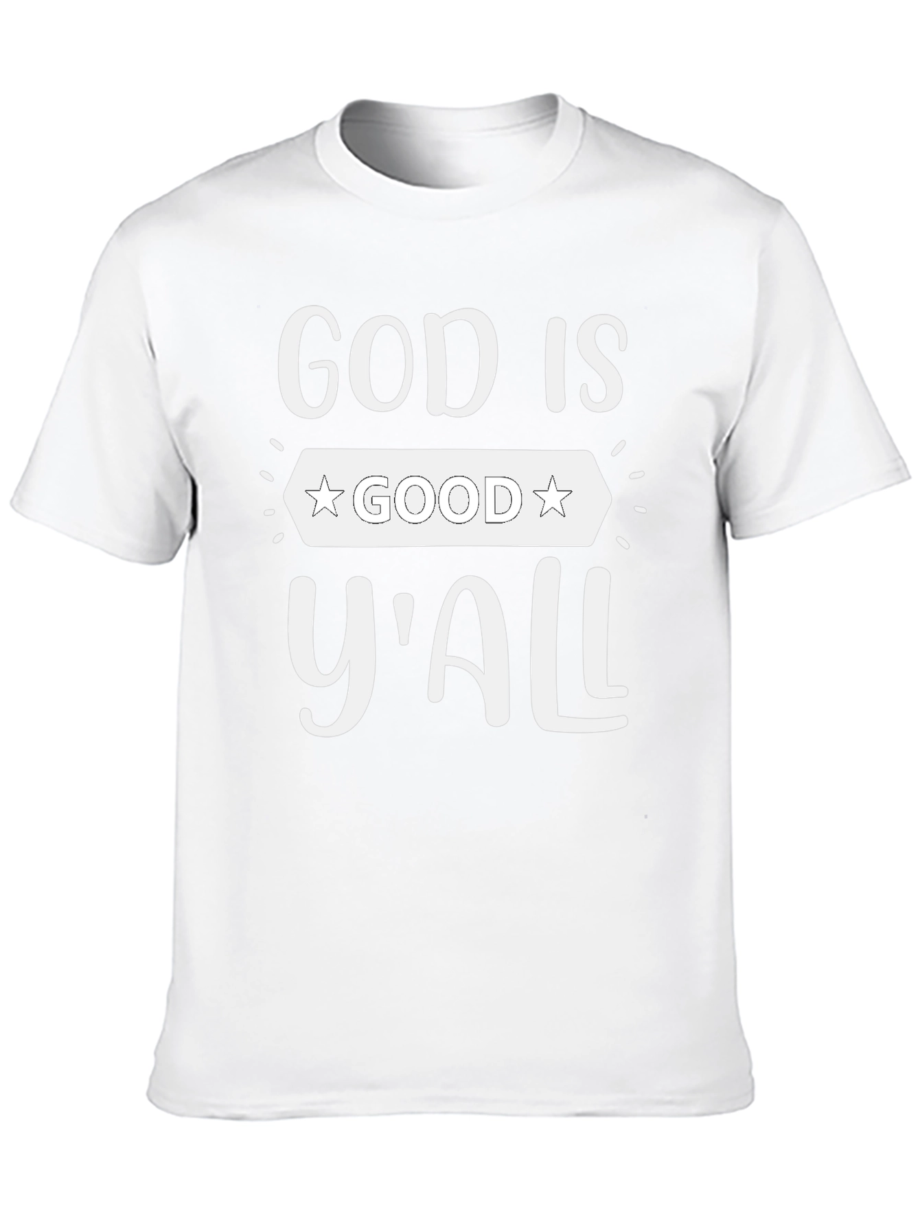God Is Good Yall Graphic Tee - Black