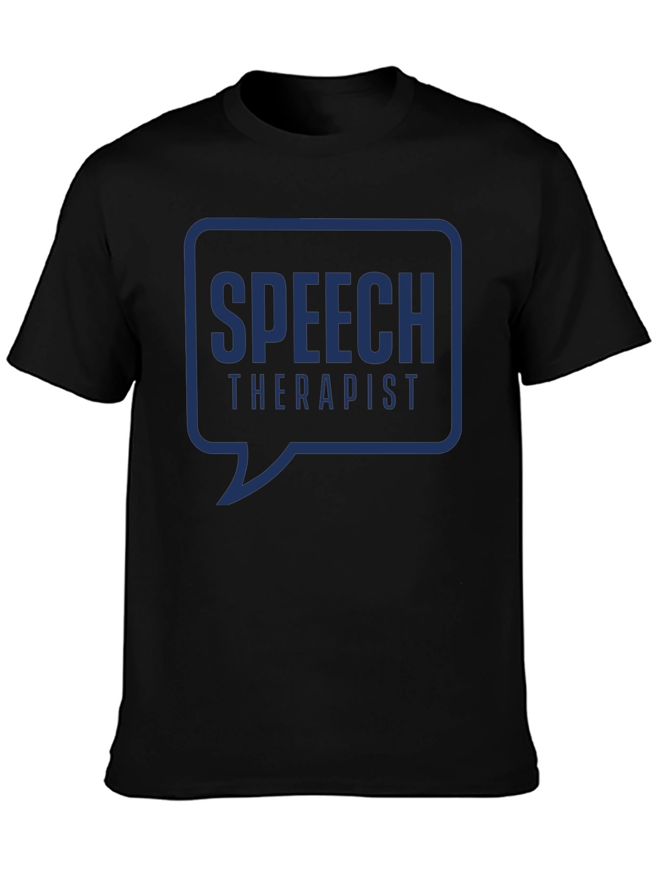 Speech Therapist T-Shirt: Blue Bubble Design