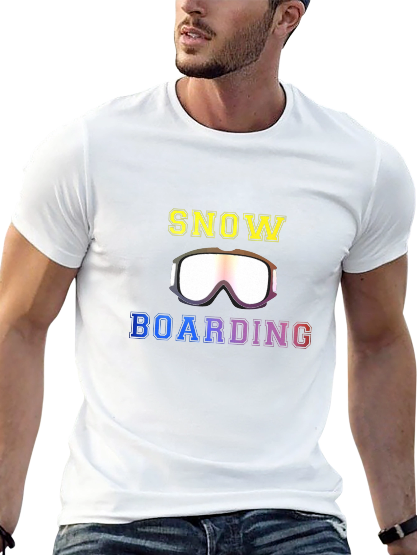 Snowboarding Graphic Tee Shirt