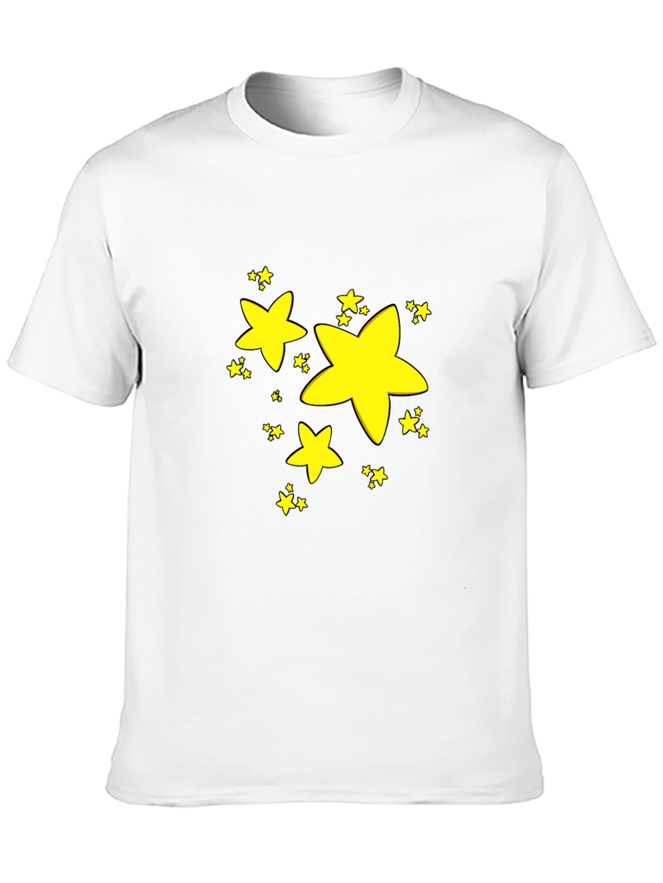 Stars Graphic Black T-Shirt