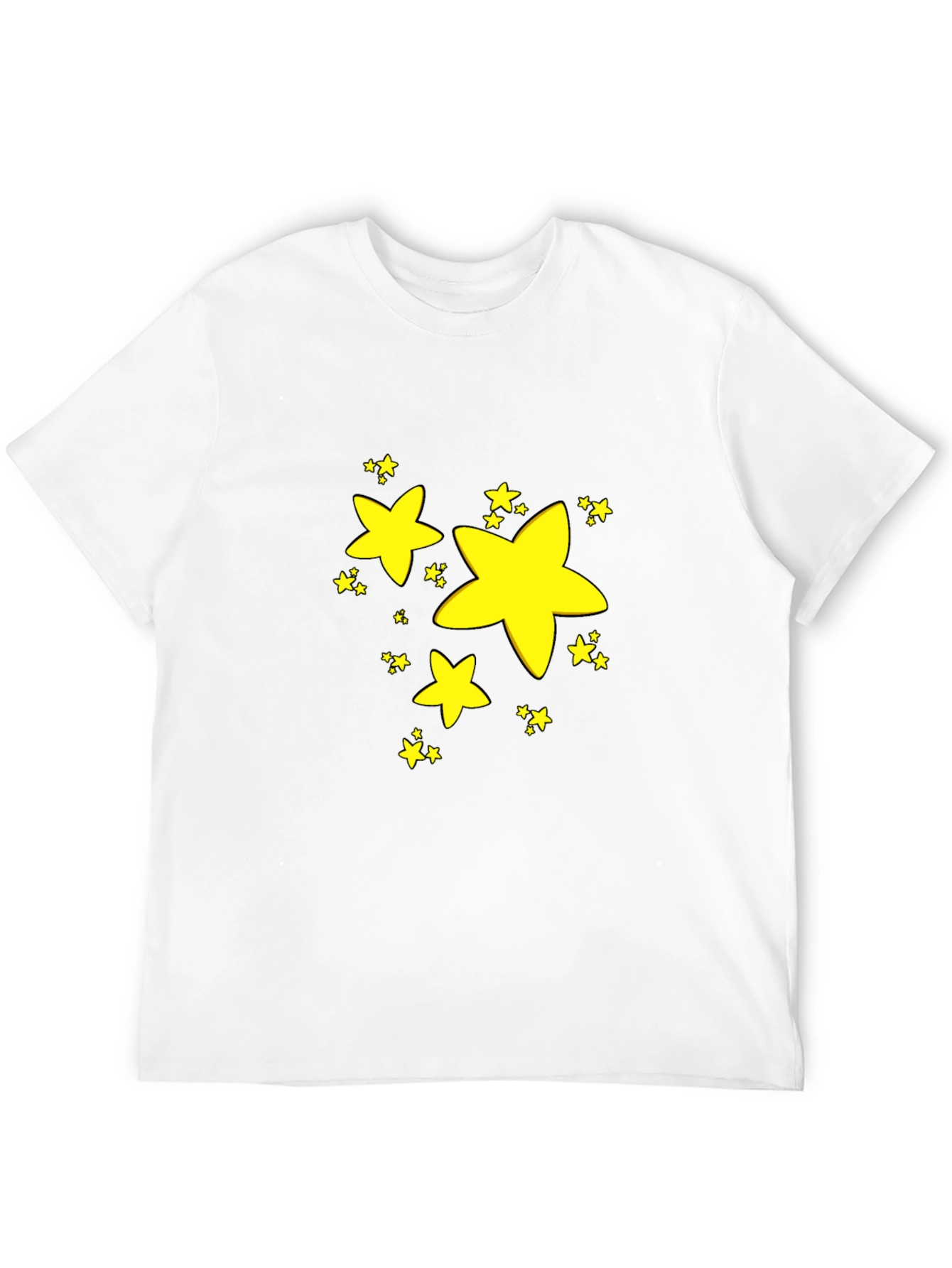 Stars Graphic Black T-Shirt