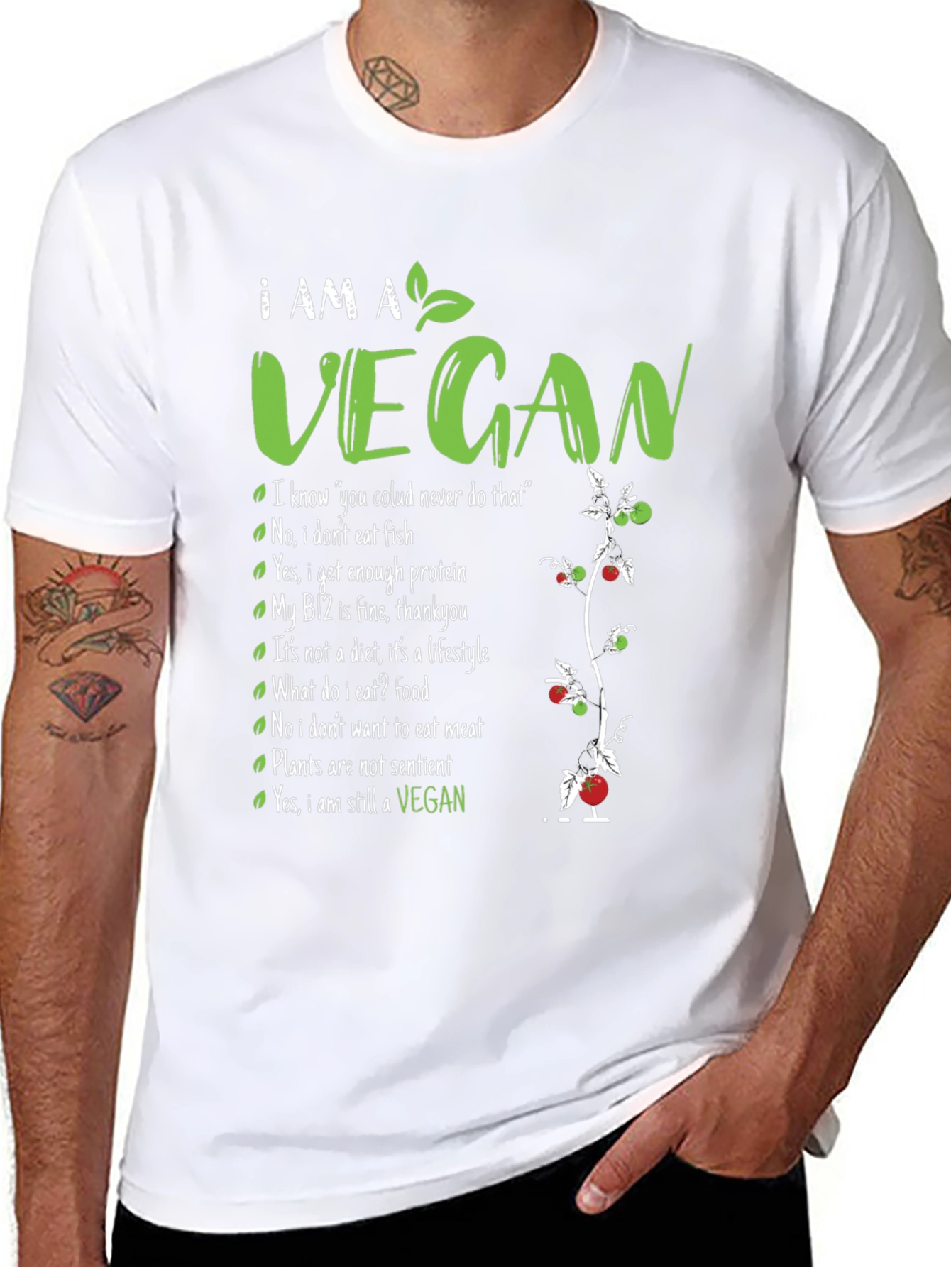 I am a Vegan T-Shirt - Plant-Based Lifestyle Tee