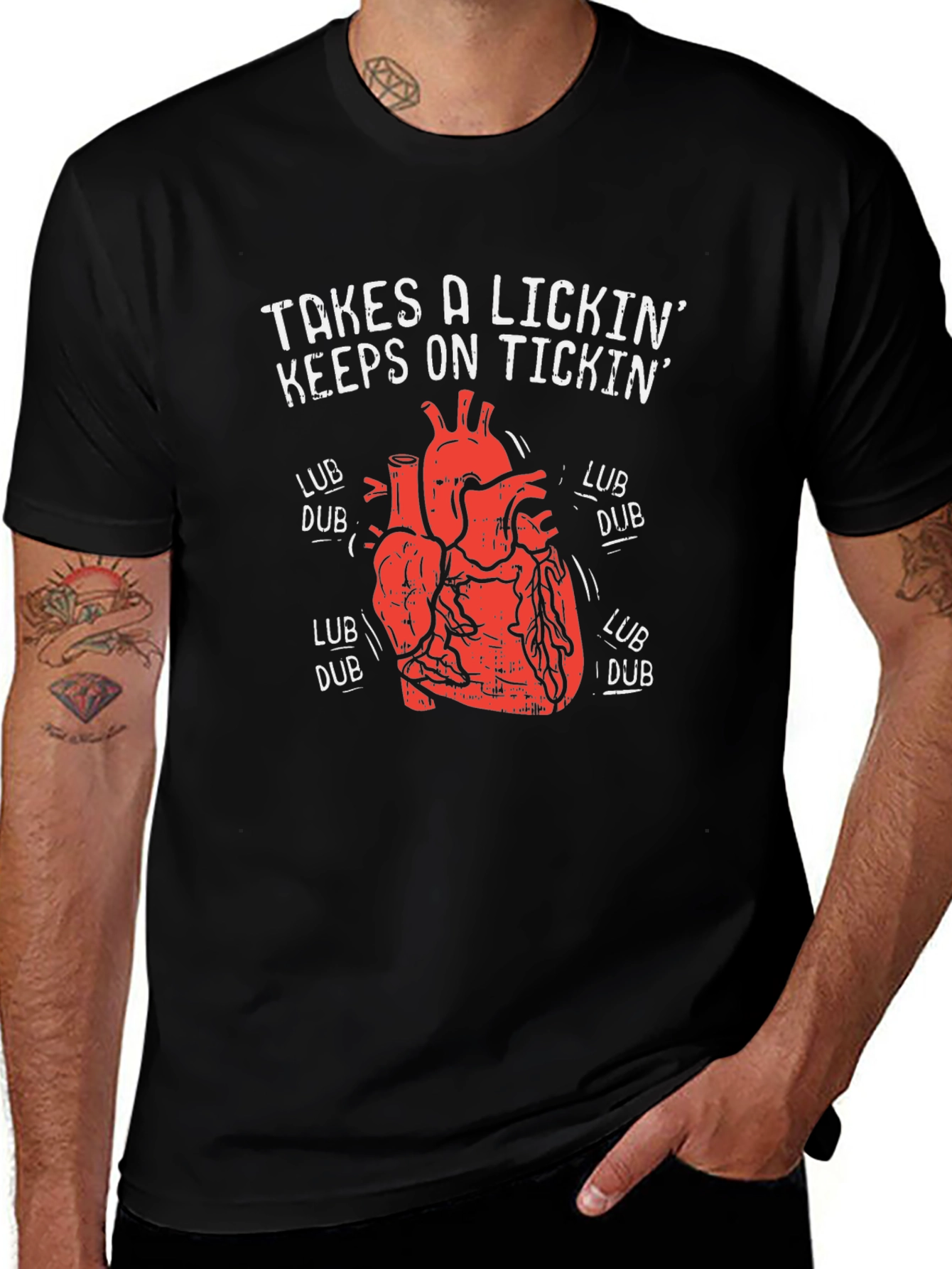 Takes a Lickin Heart T-Shirt - Keeps on Tickin