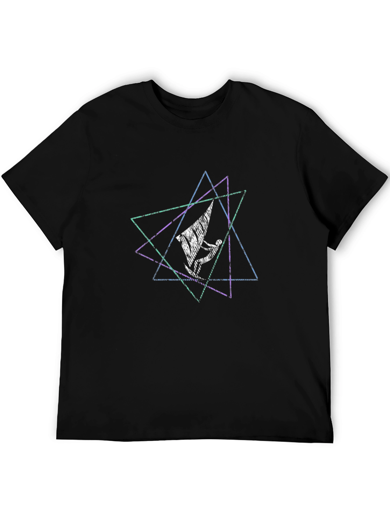 Geometric Windsurfer Graphic Tee