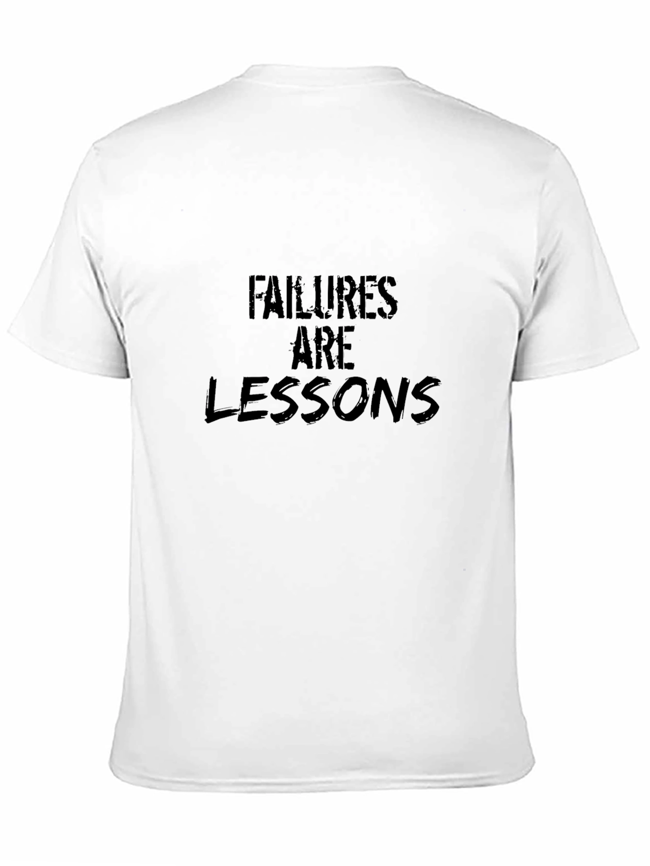 Failures Are Lessons Graphic T-Shirt - Black
