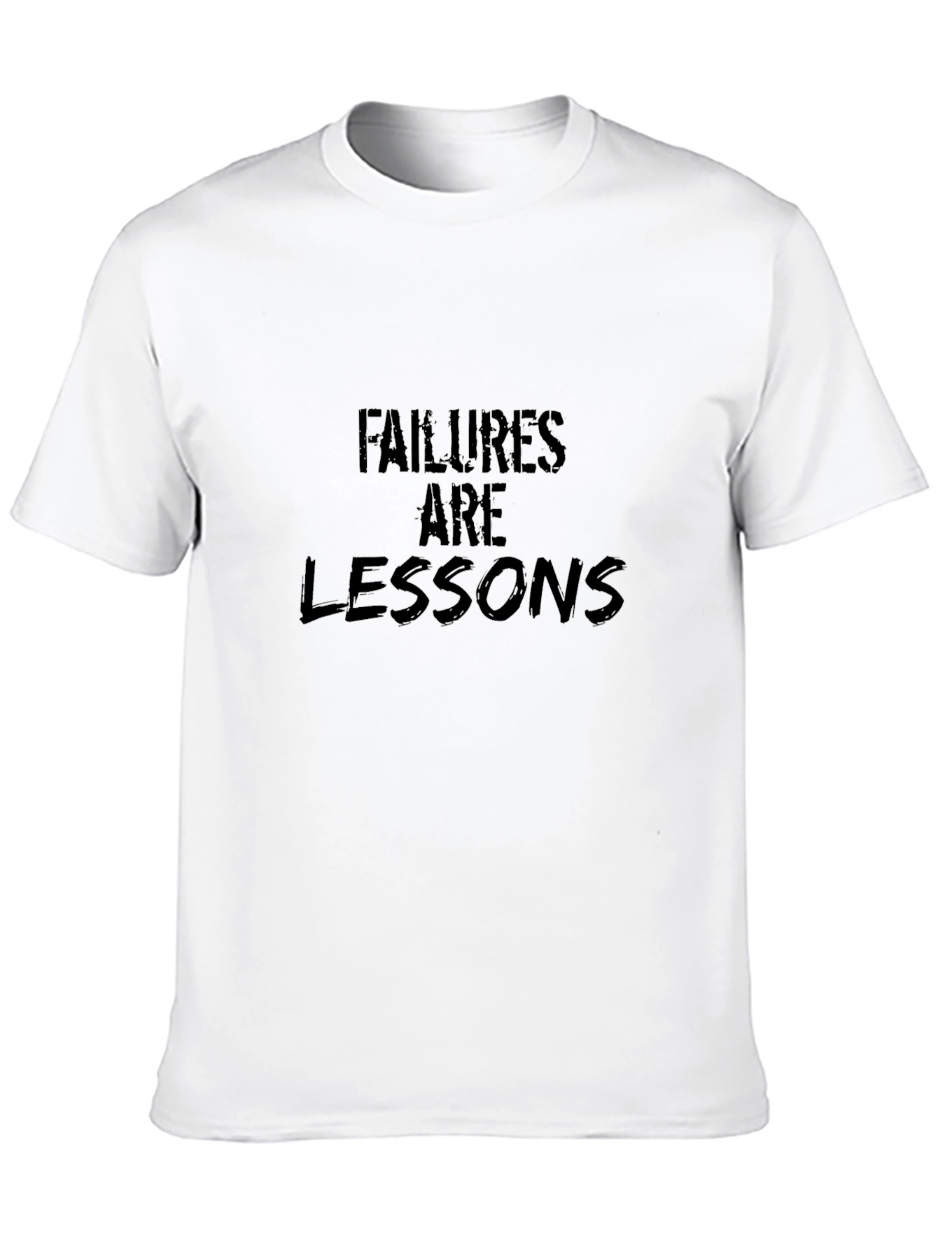 Failures Are Lessons Graphic T-Shirt - Black