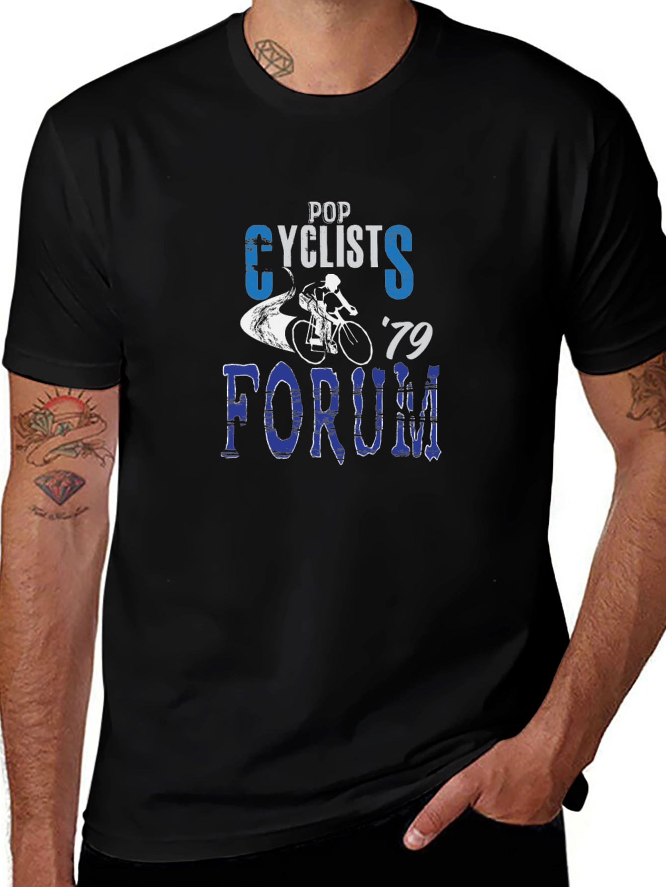 Pop Cyclists Forum 79 Black T-Shirt