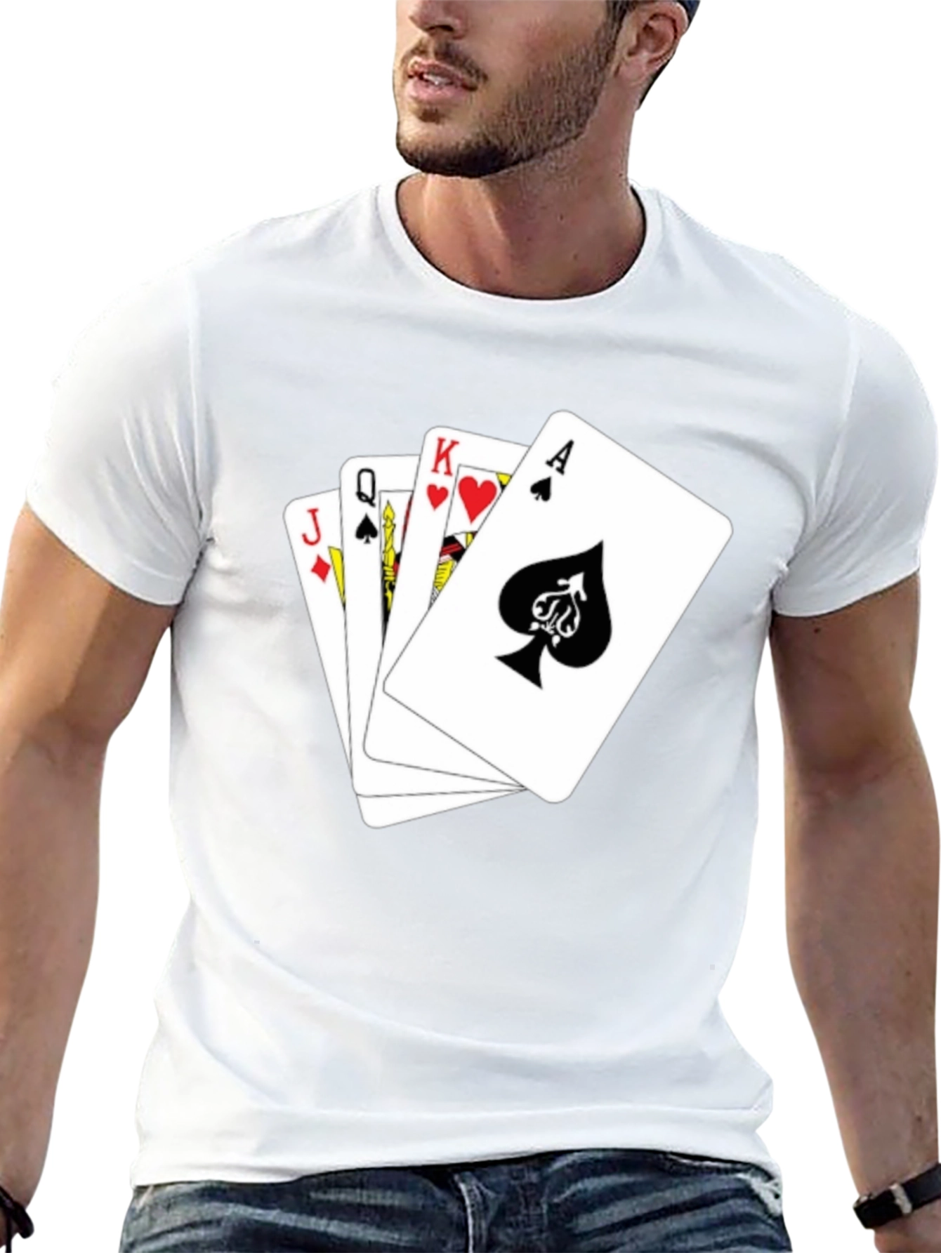 Royal Flush Graphic Tee - Ace King Queen Jack