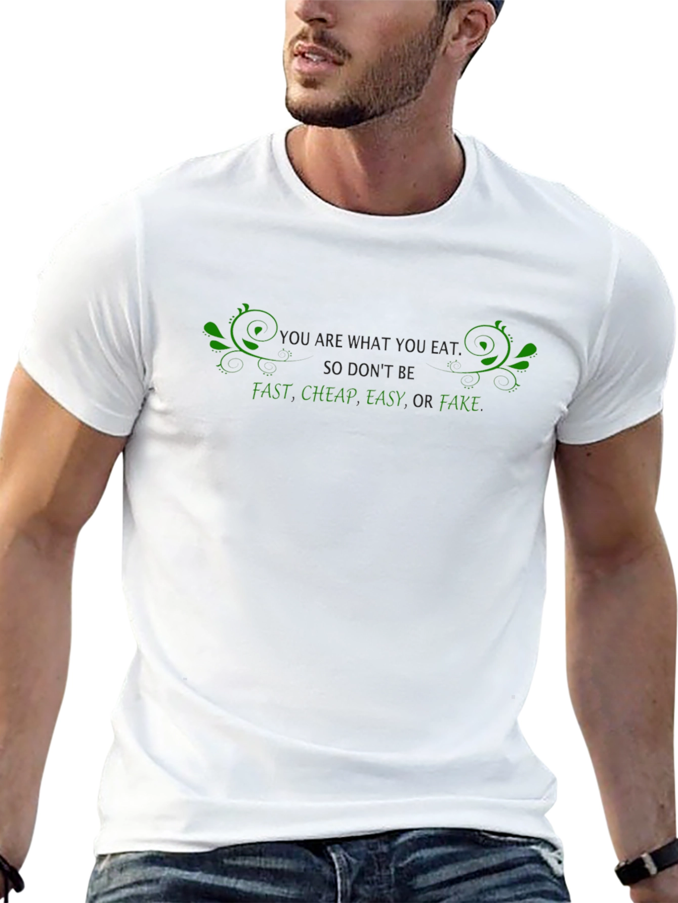 Eat Healthy Graphic T-Shirt