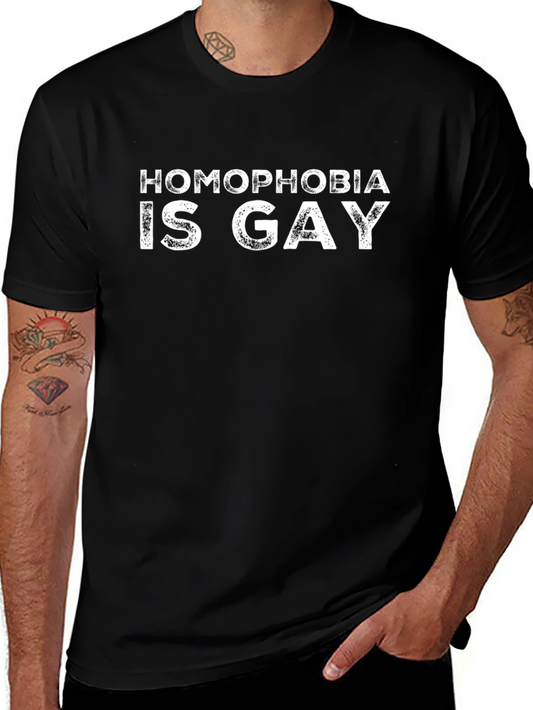Homophobia Is Gay Black T-Shirt