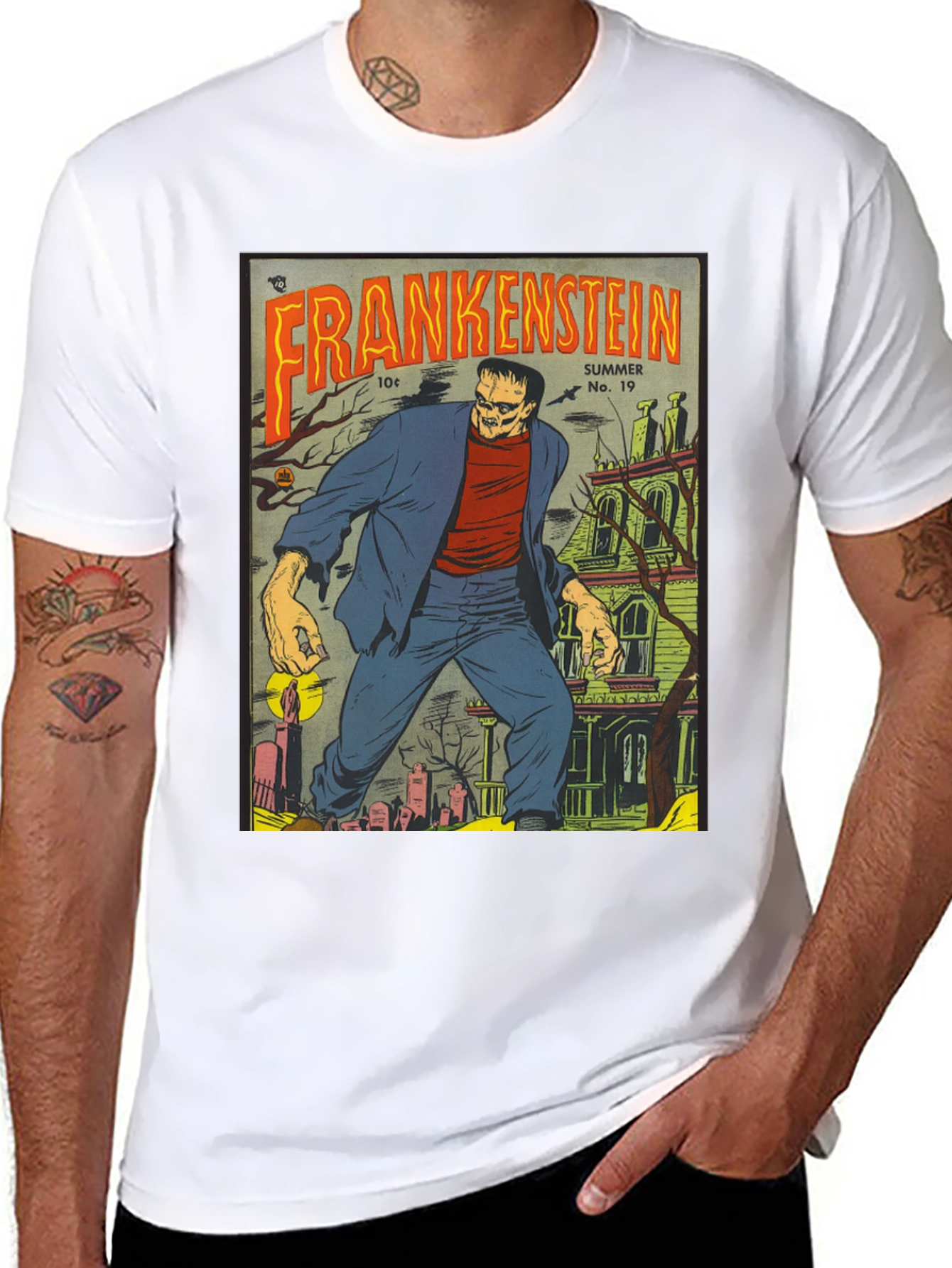 Frankenstein Comic T-Shirt