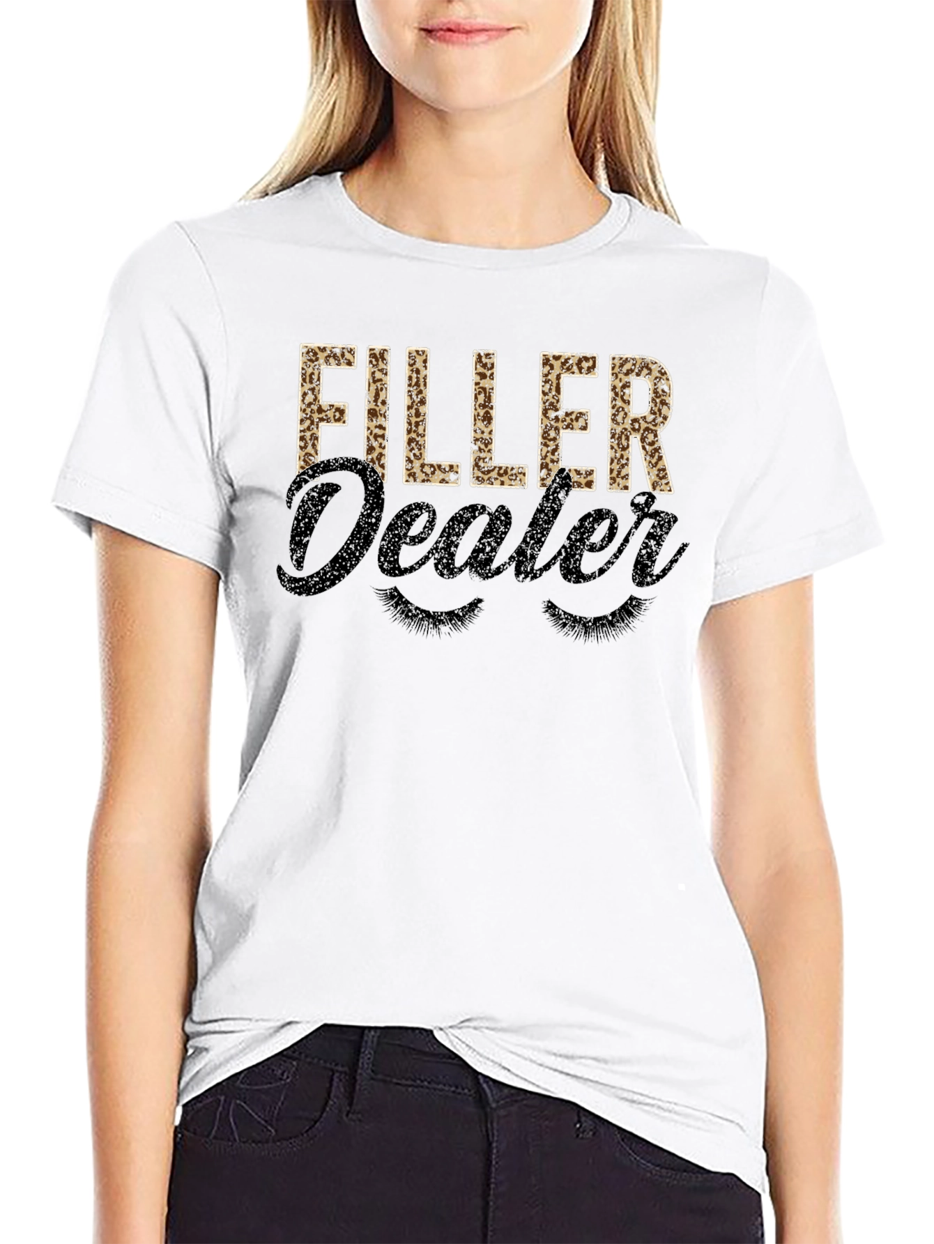 Filler Dealer Graphic Tee - Leopard Print