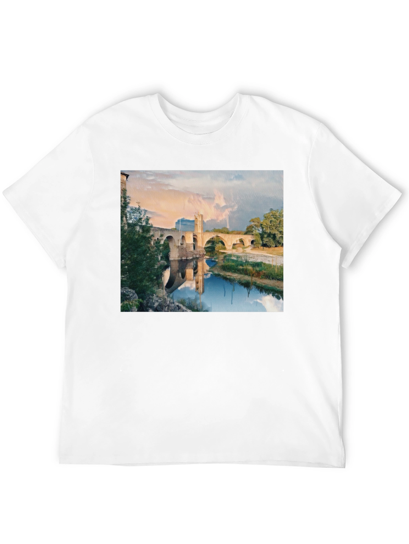 Bridge Scene Black T-Shirt
